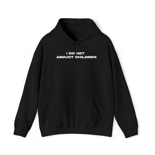 I DO NOT ABDUCT CHILDREN HOODIE