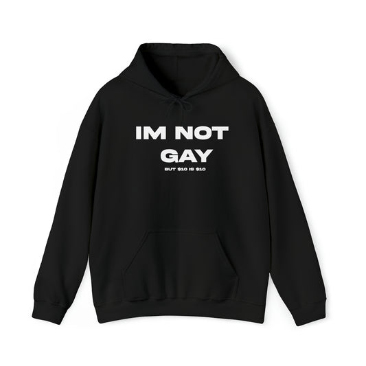 IM NOT GAY BUT $10 IS $10 HOODIE