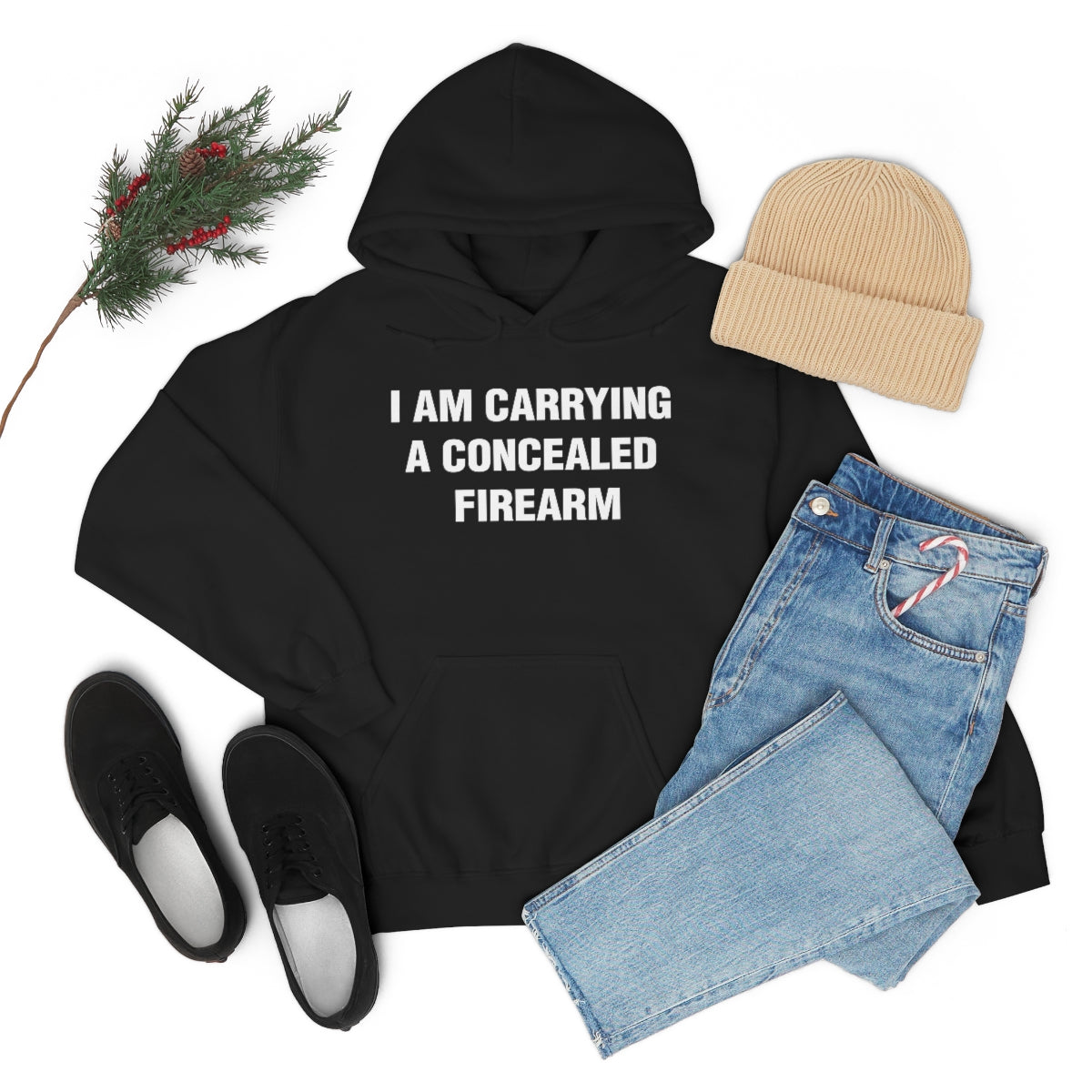 I AM CARRYING A CONCEALED FIREARM HOODIE