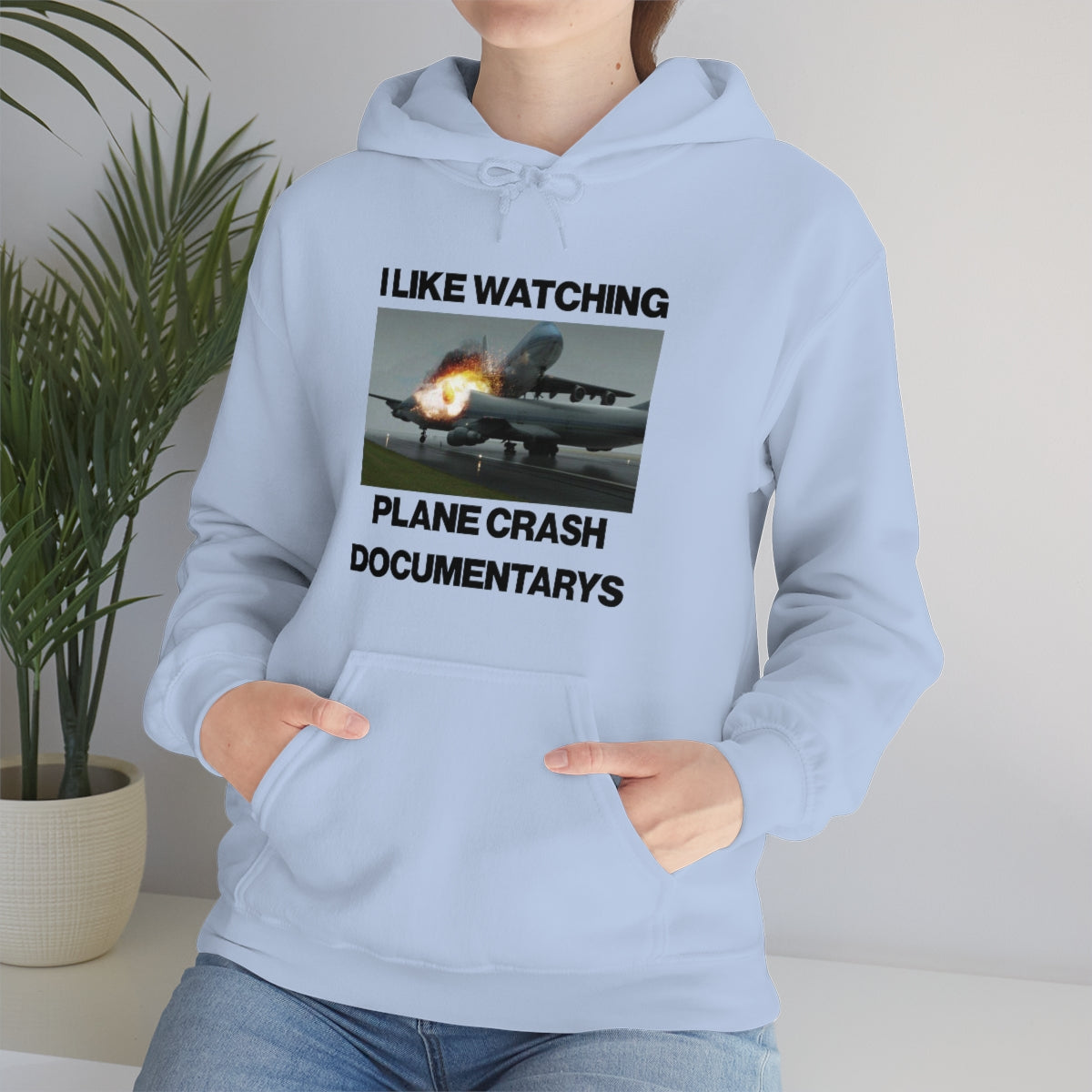 I LIKE WATCHING PLANE CRASH DOCUMENTARYS HOODIE