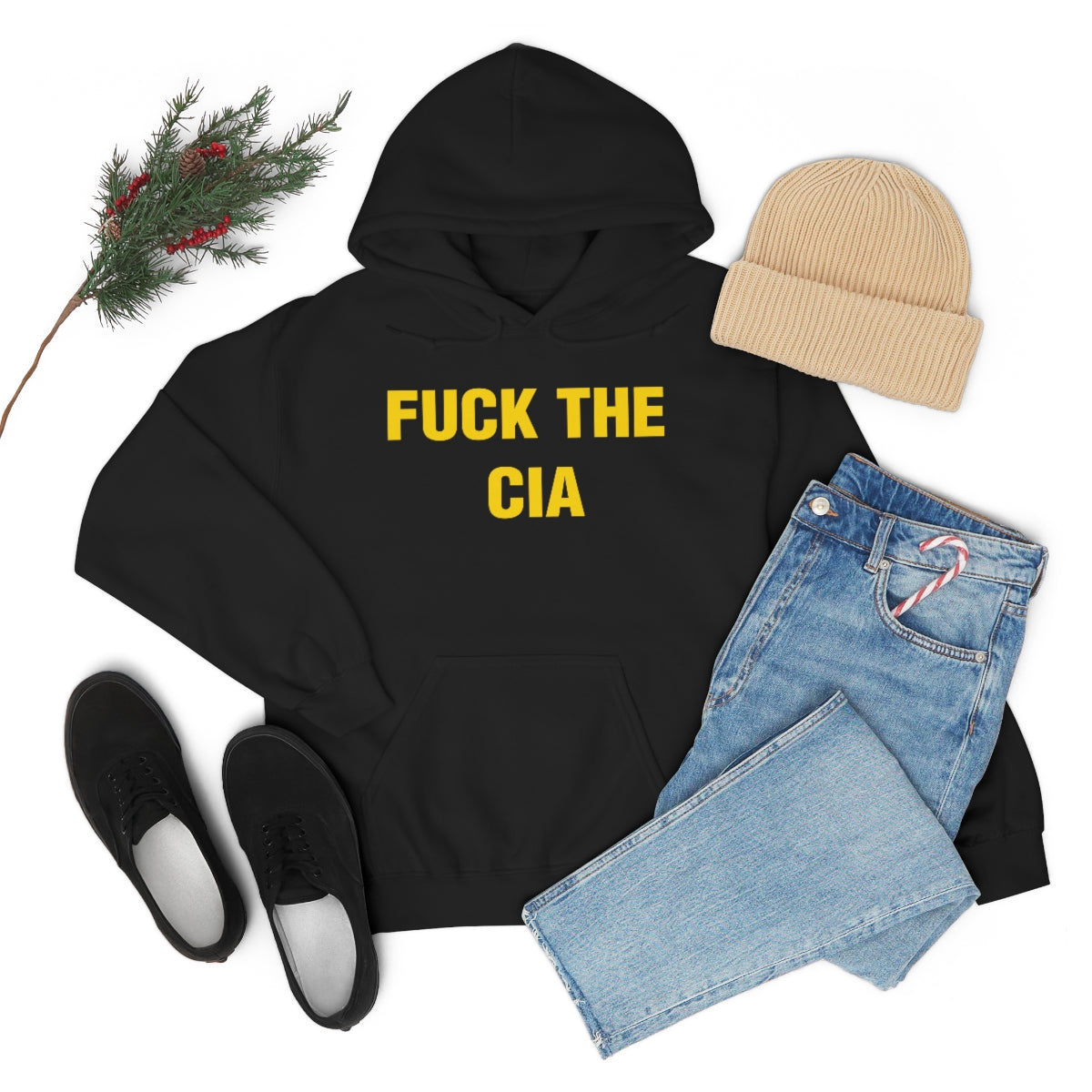 FUCK THE  CIA HOODIE