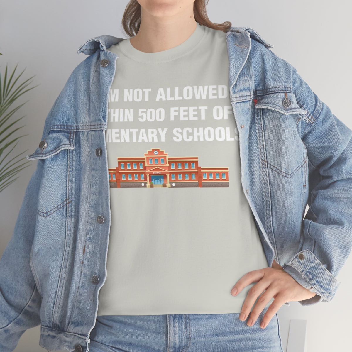 I AM NOT ALLOWED WITHIN 500 FEET OF ELEMENTARY SCHOOLS TEE