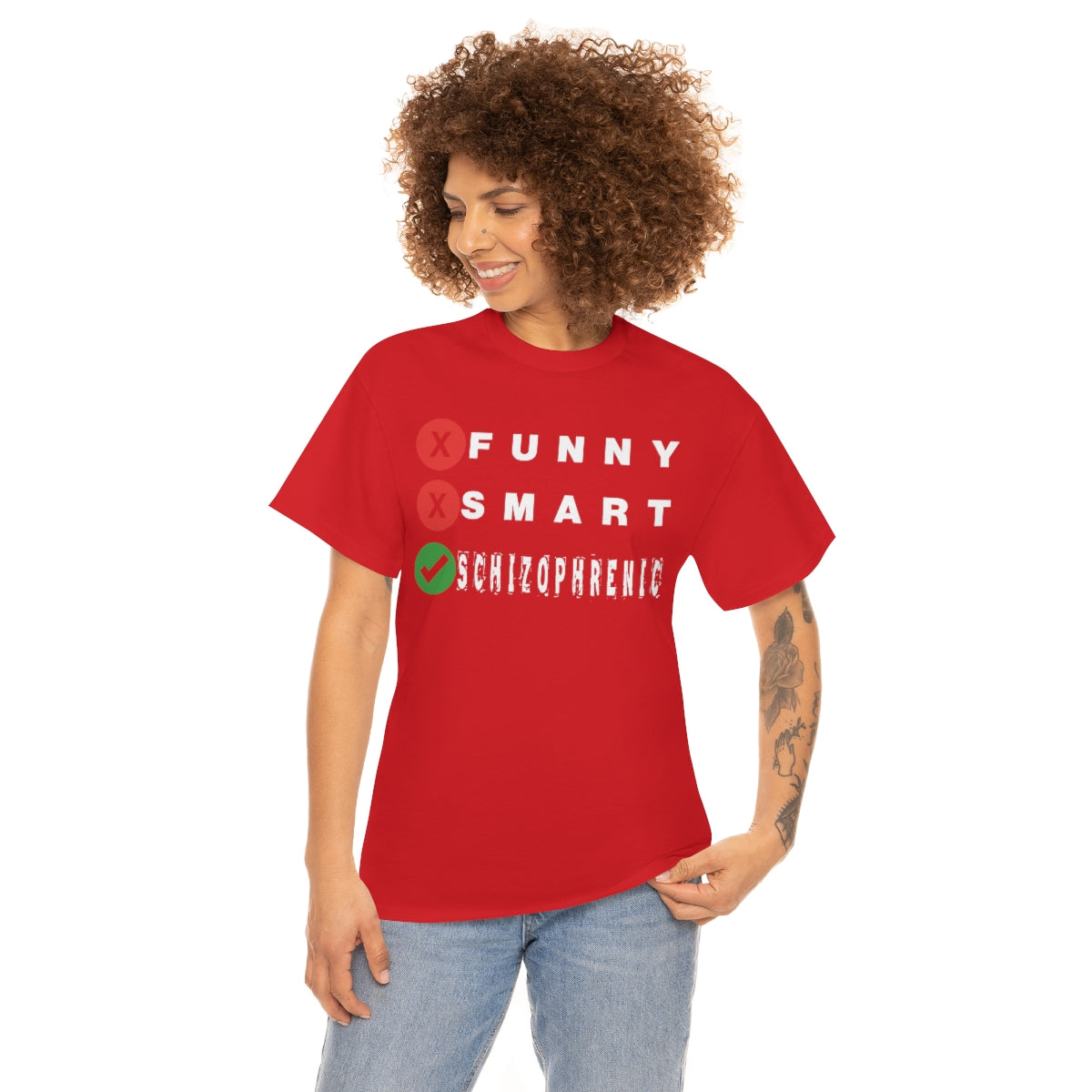 FUNNY SMART SCHIZOPHRENIC TEE