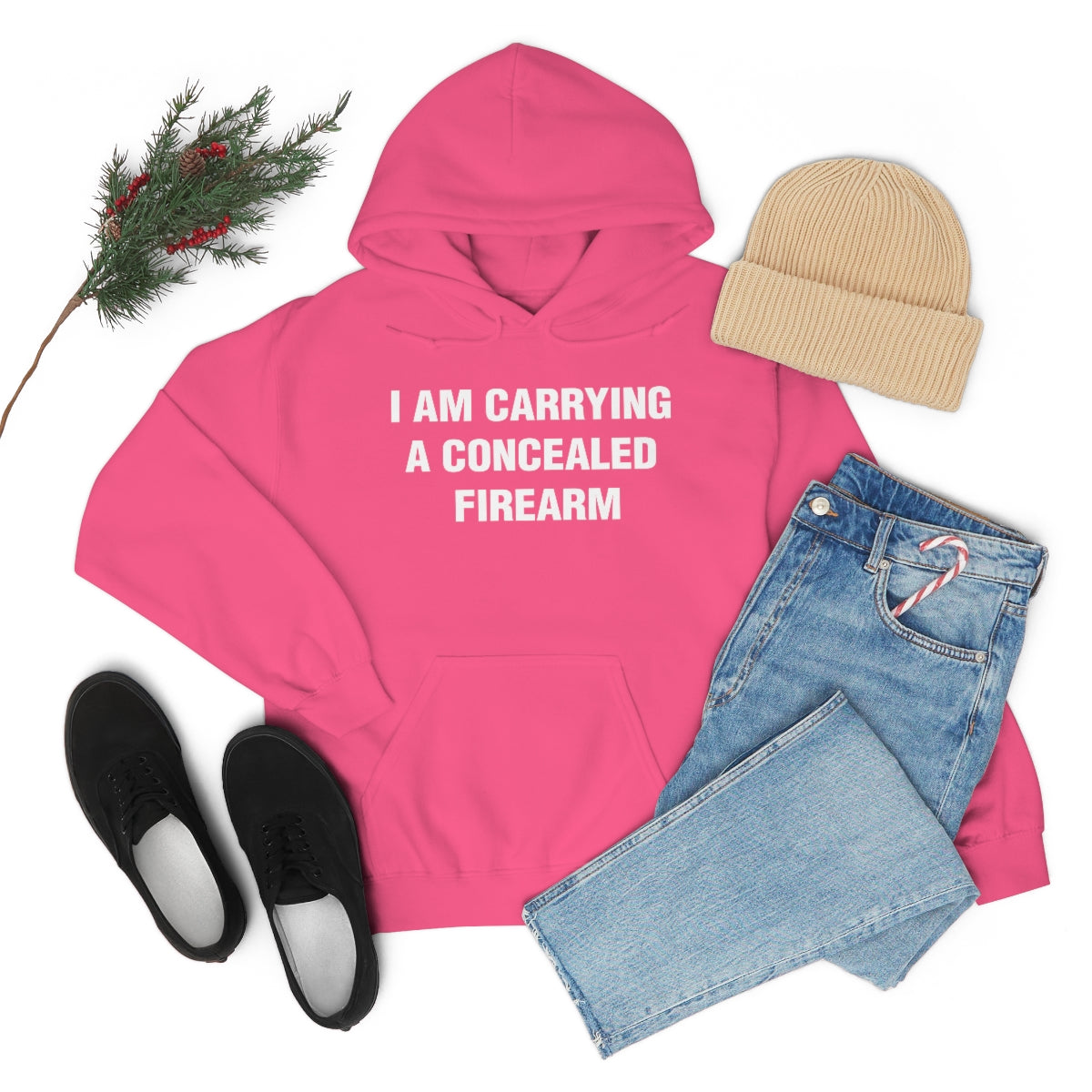 I AM CARRYING A CONCEALED FIREARM HOODIE