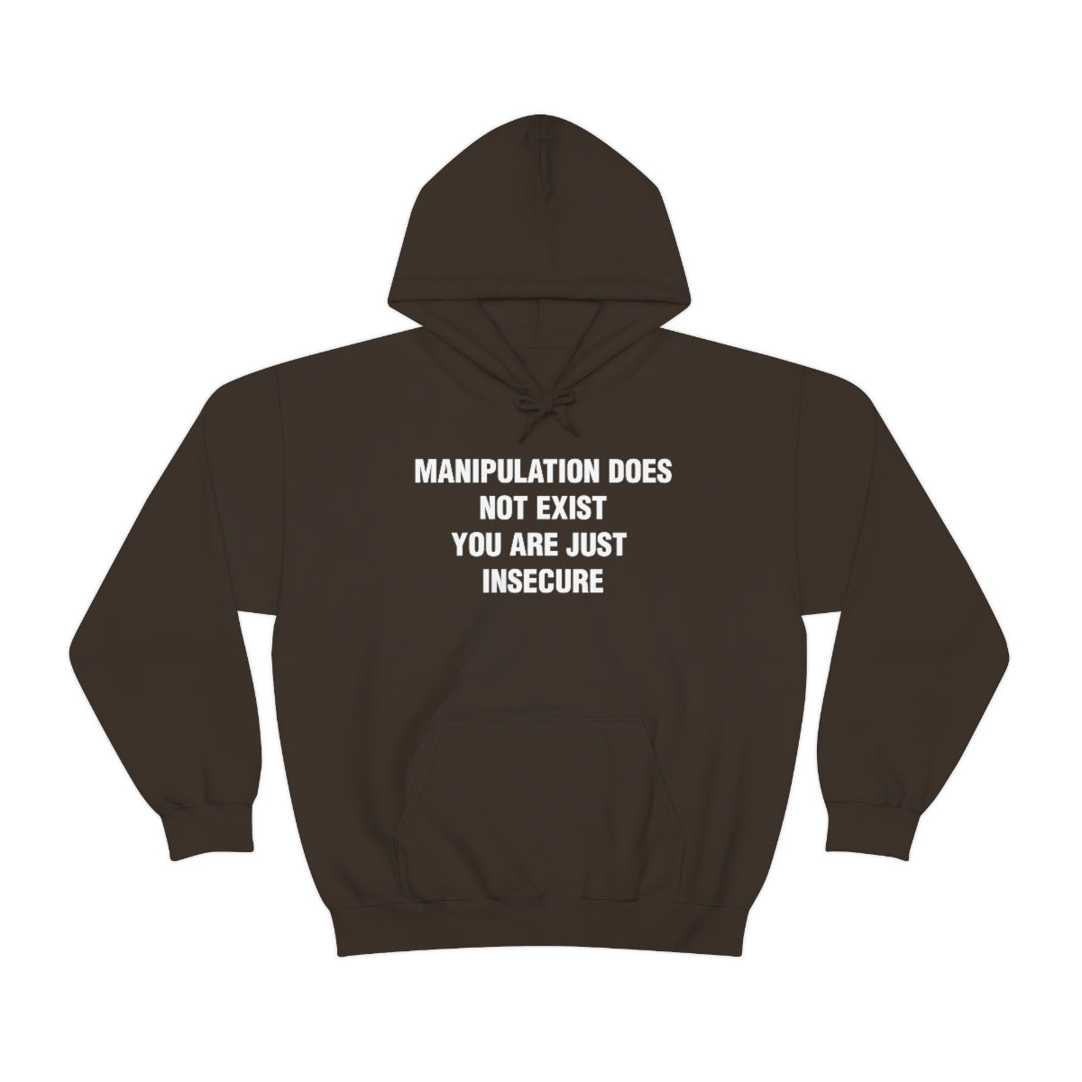 MANIPULATION DOES NOT EXIST YOUR JUST INSECURE HOODIE