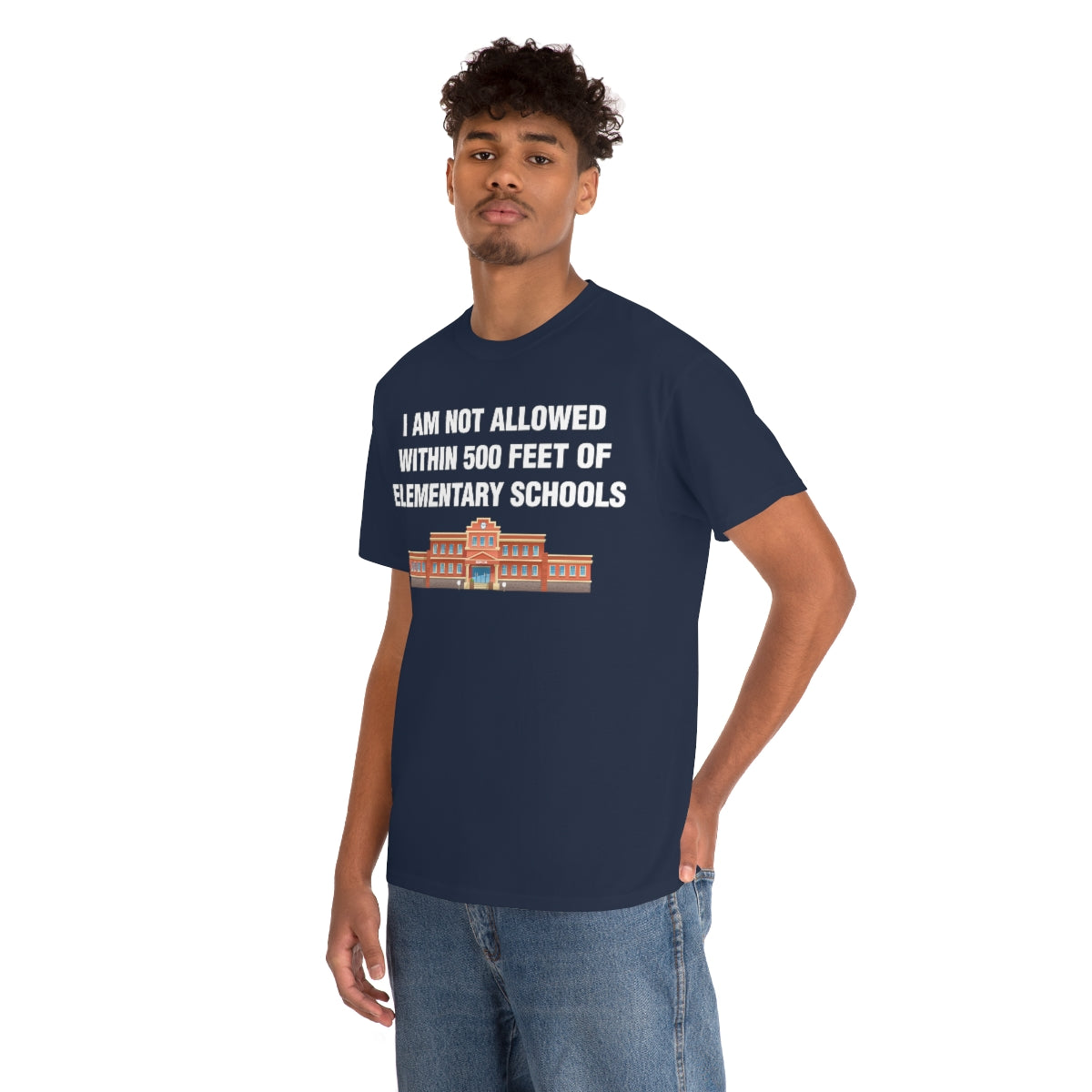 I AM NOT ALLOWED WITHIN 500 FEET OF ELEMENTARY SCHOOLS TEE