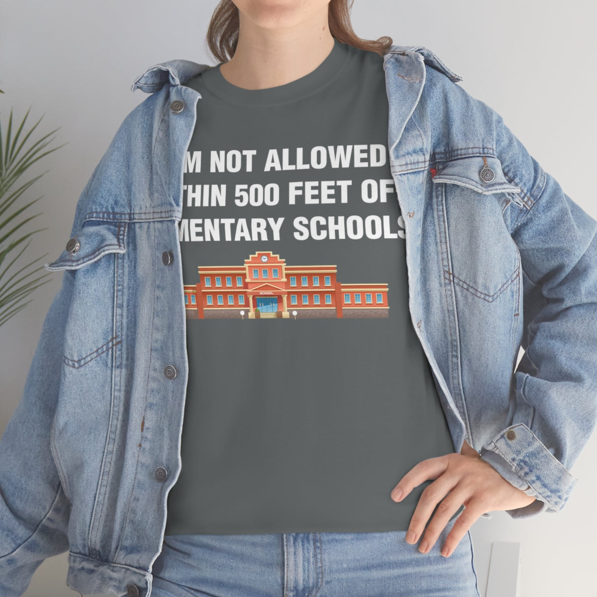 I AM NOT ALLOWED WITHIN 500 FEET OF ELEMENTARY SCHOOLS TEE