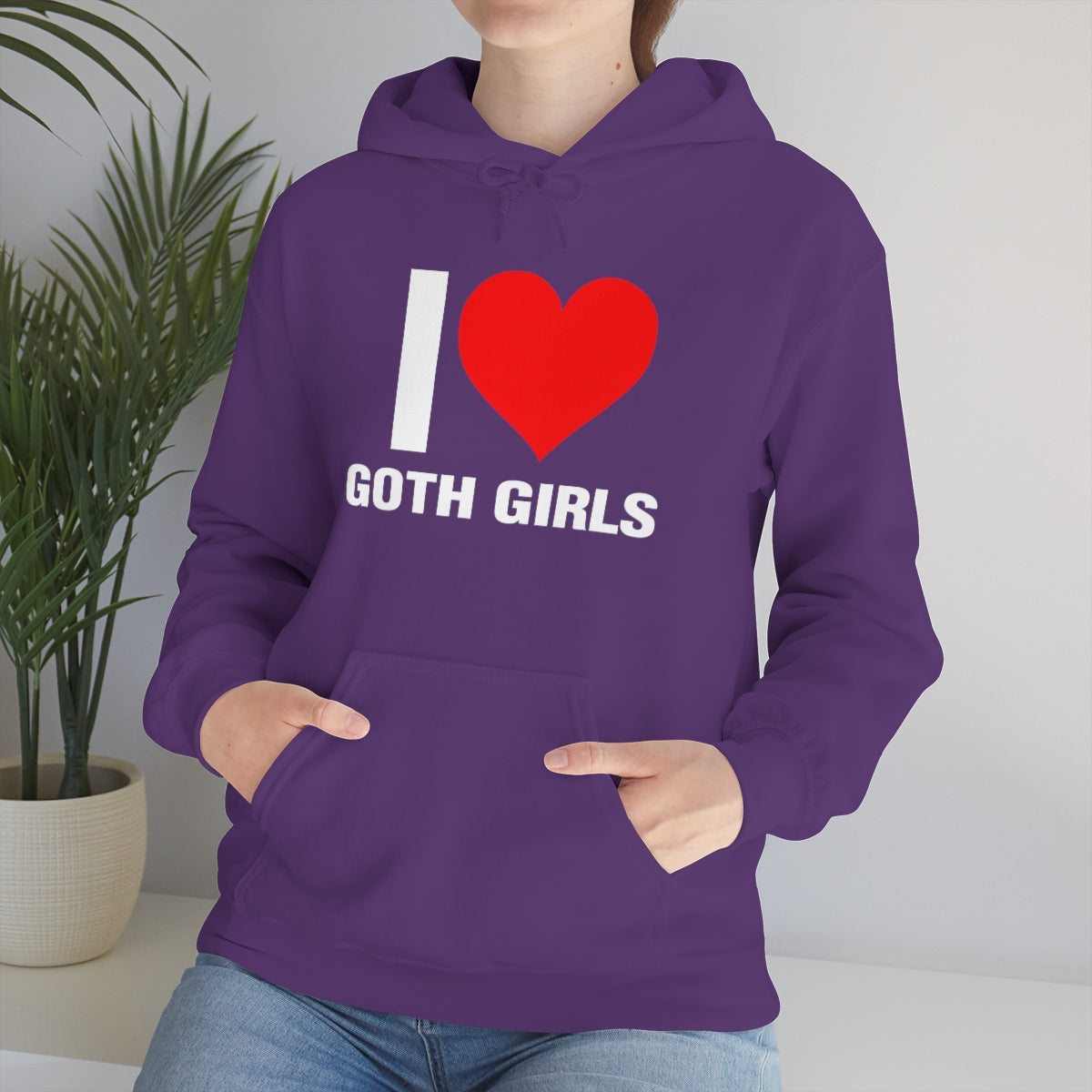 I LOVE GOTH GIRLS HOODIE