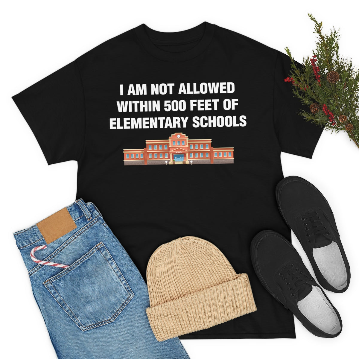 I AM NOT ALLOWED WITHIN 500 FEET OF ELEMENTARY SCHOOLS TEE