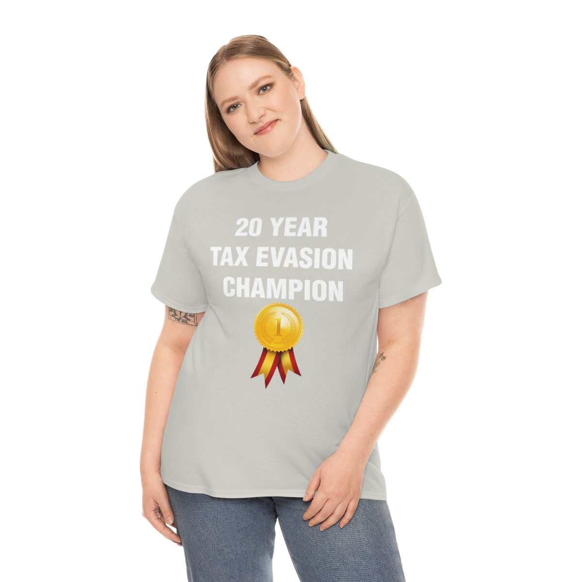 20 YEAR  TAX EVASION  CHAMPION TEE