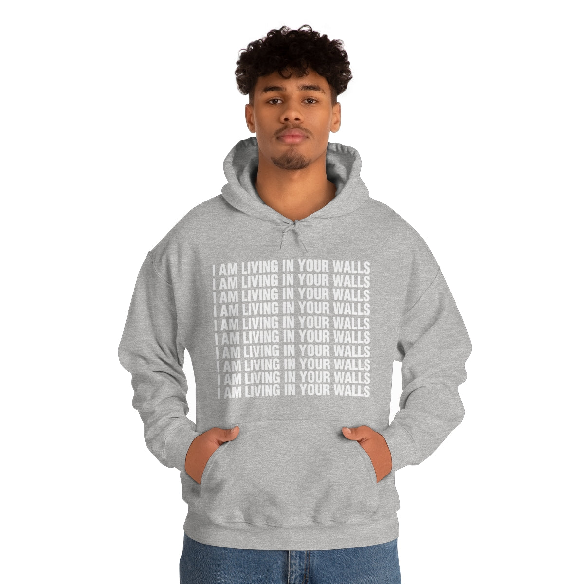 I AM LIVING IN YOUR WALLS HOODIE