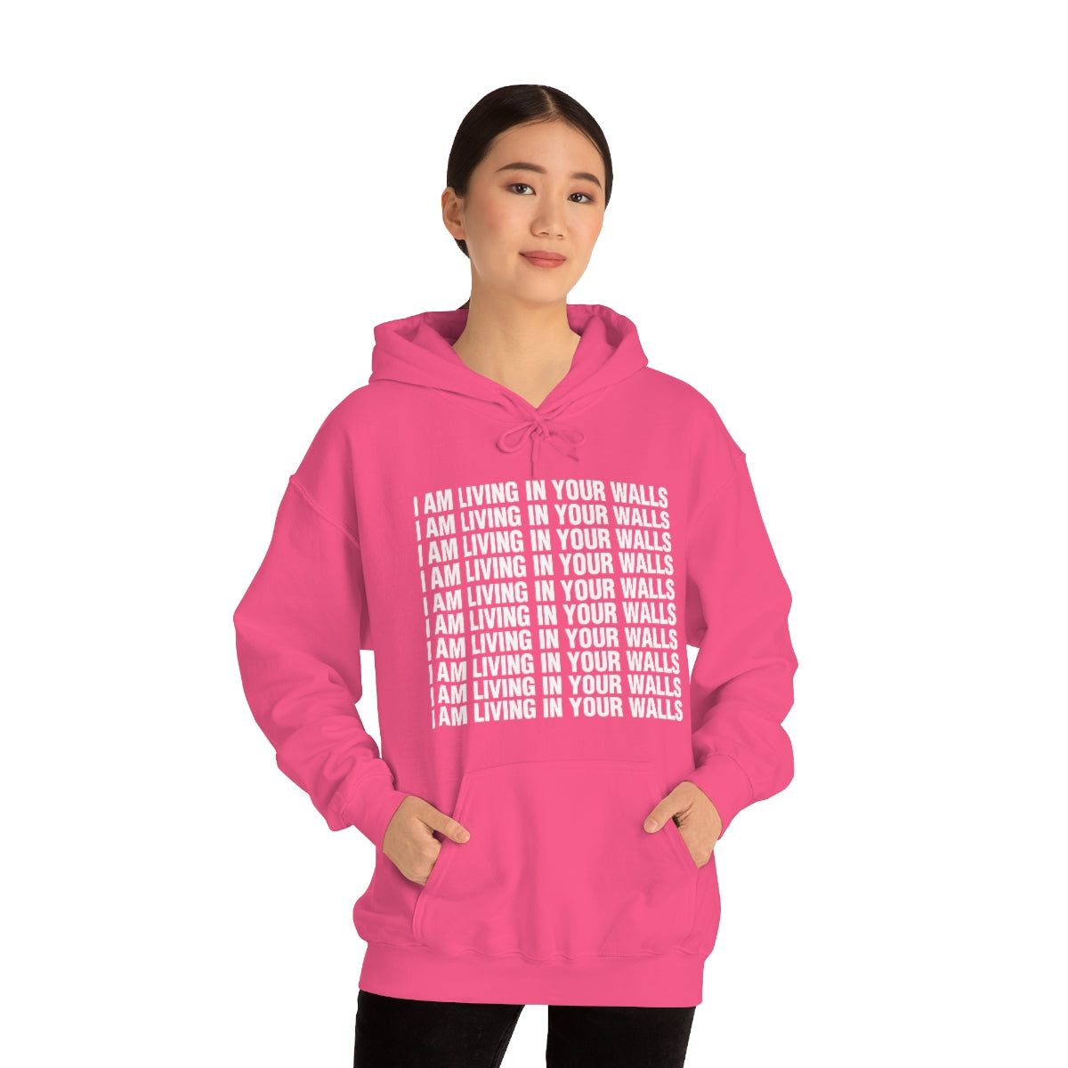 I AM LIVING IN YOUR WALLS HOODIE