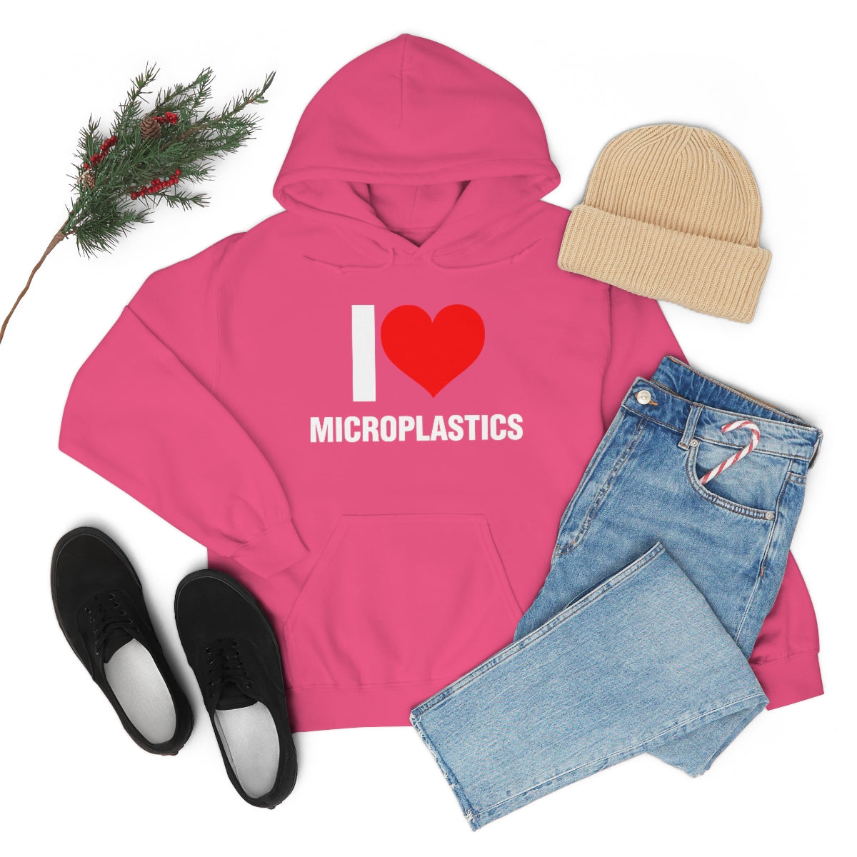 I LOVE MICROPLASTICS HOODIE