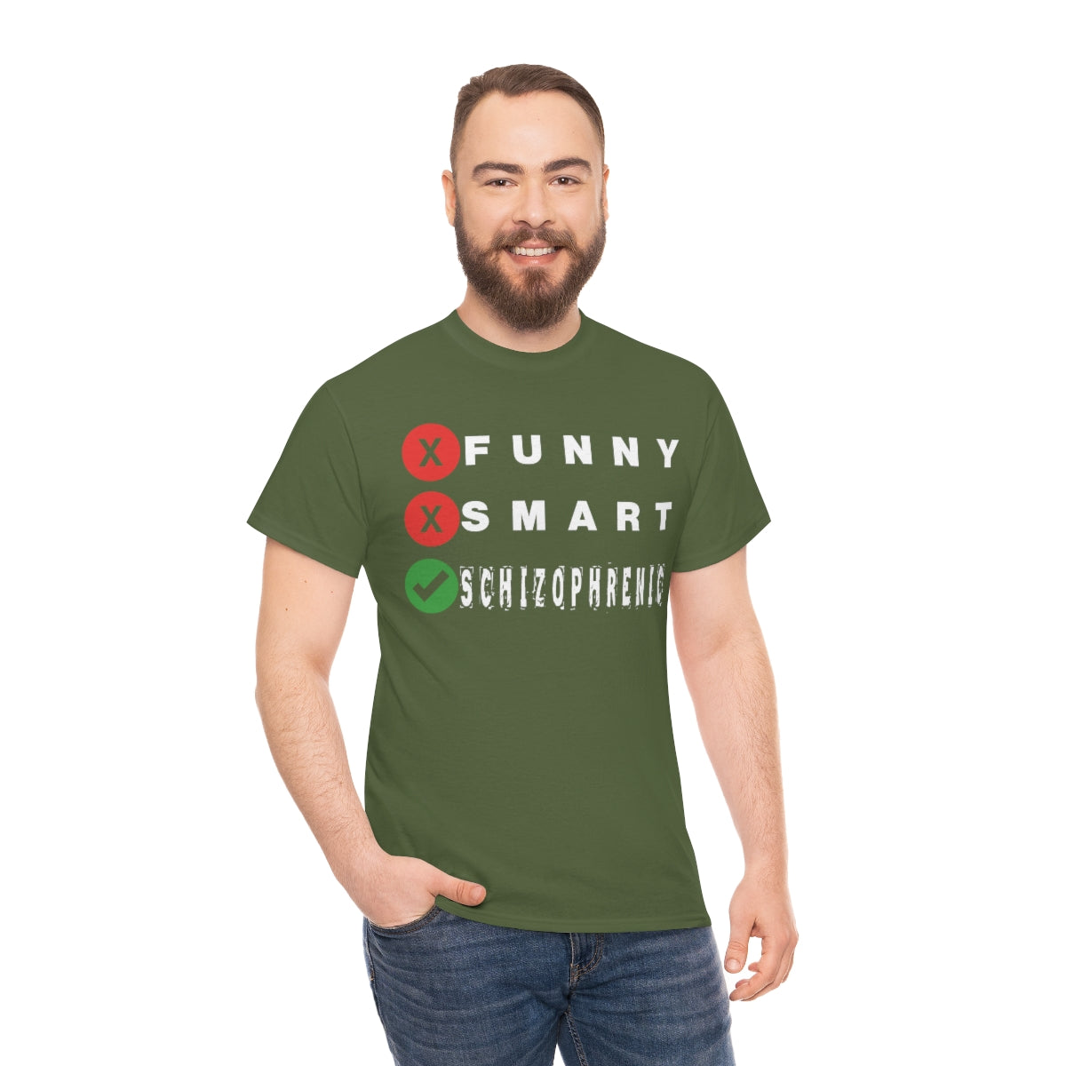 FUNNY SMART SCHIZOPHRENIC TEE