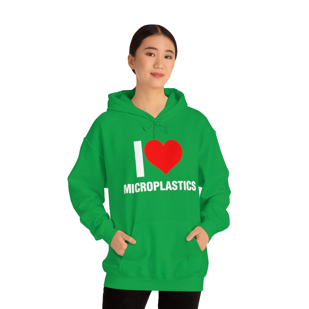 I LOVE MICROPLASTICS HOODIE