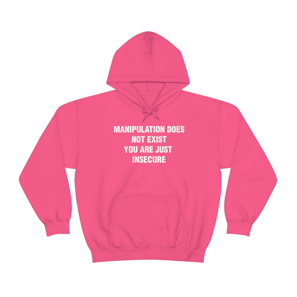 MANIPULATION DOES NOT EXIST YOUR JUST INSECURE HOODIE