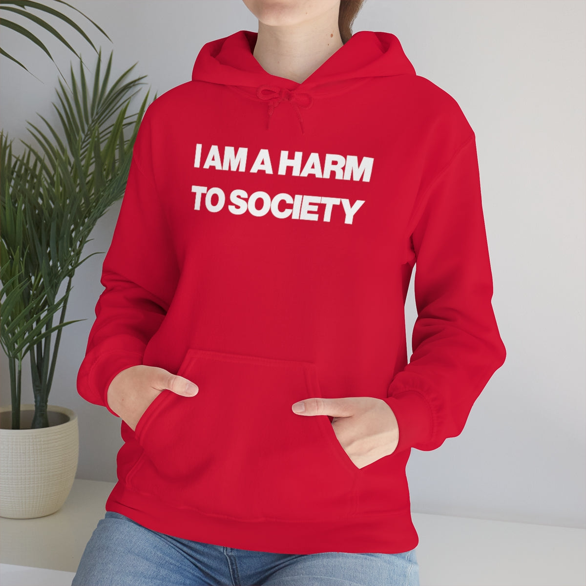 I AM A HARM TO SOCIETY HOODIE