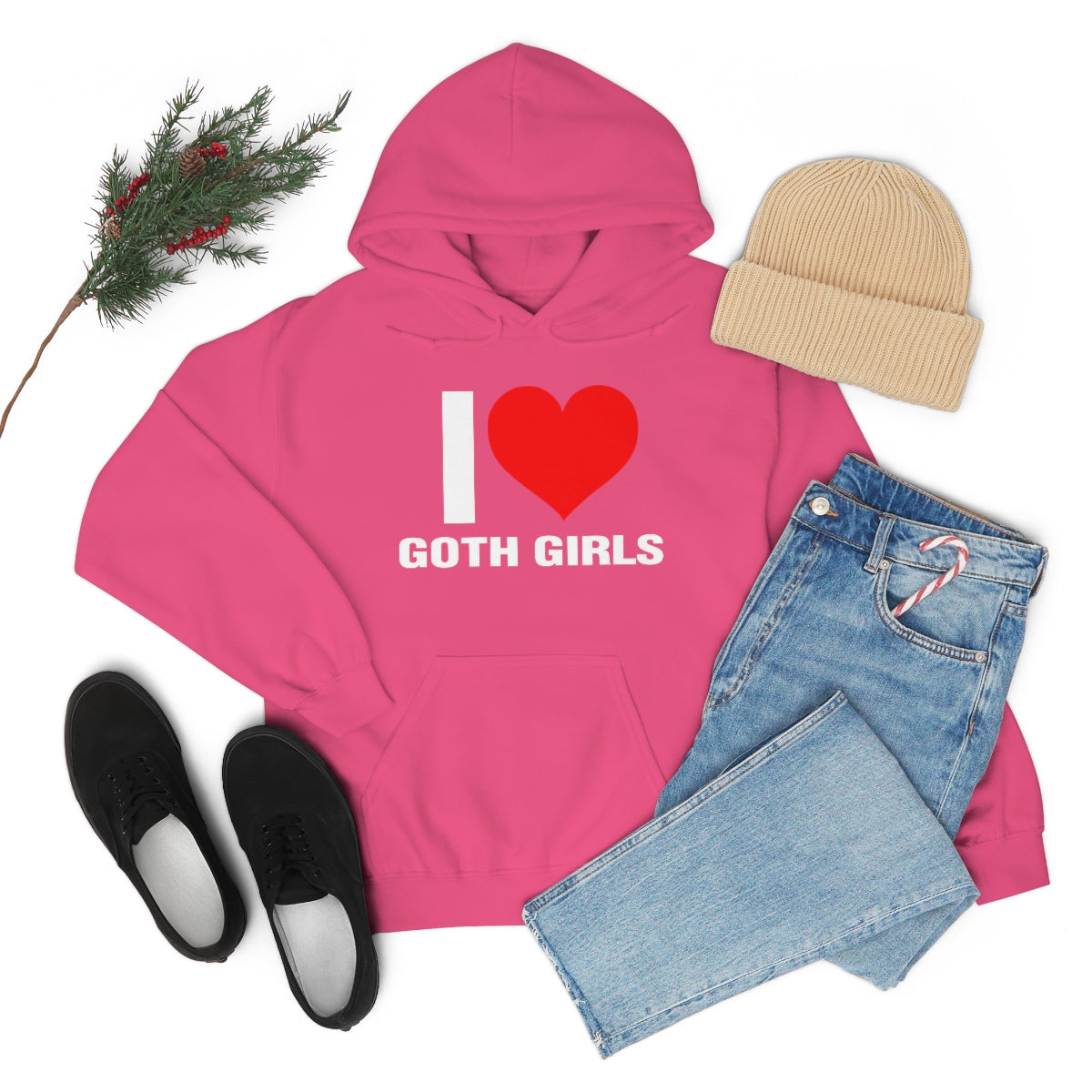 I LOVE GOTH GIRLS HOODIE