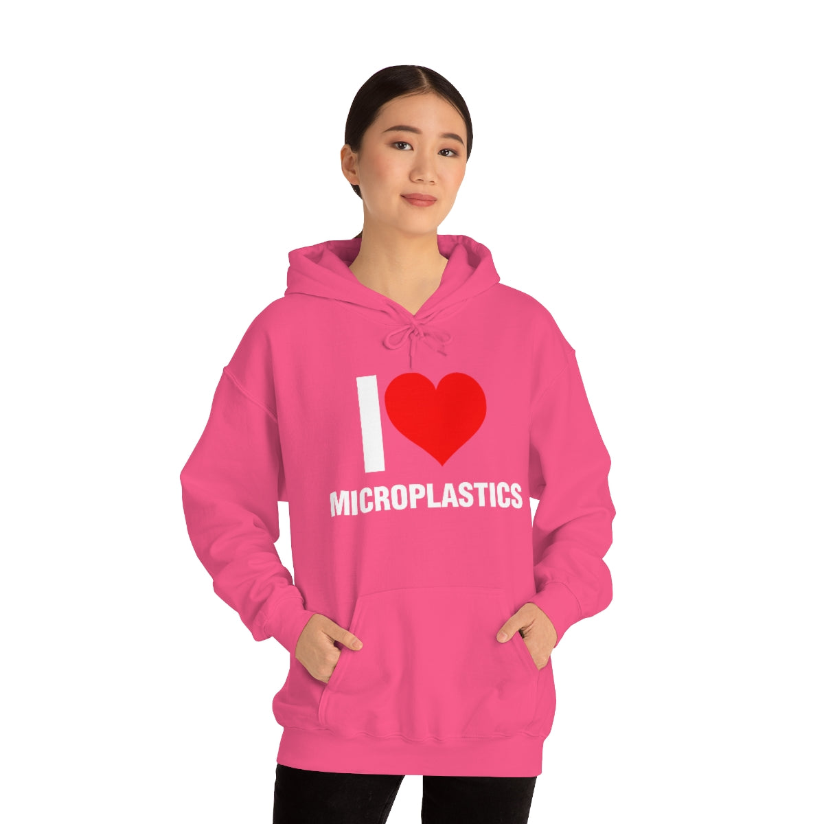 I LOVE MICROPLASTICS HOODIE