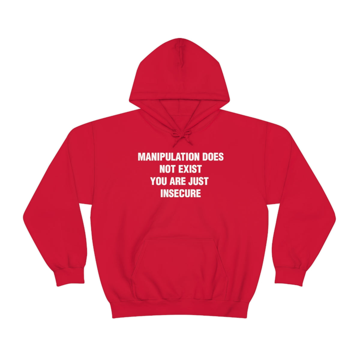 MANIPULATION DOES NOT EXIST YOUR JUST INSECURE HOODIE