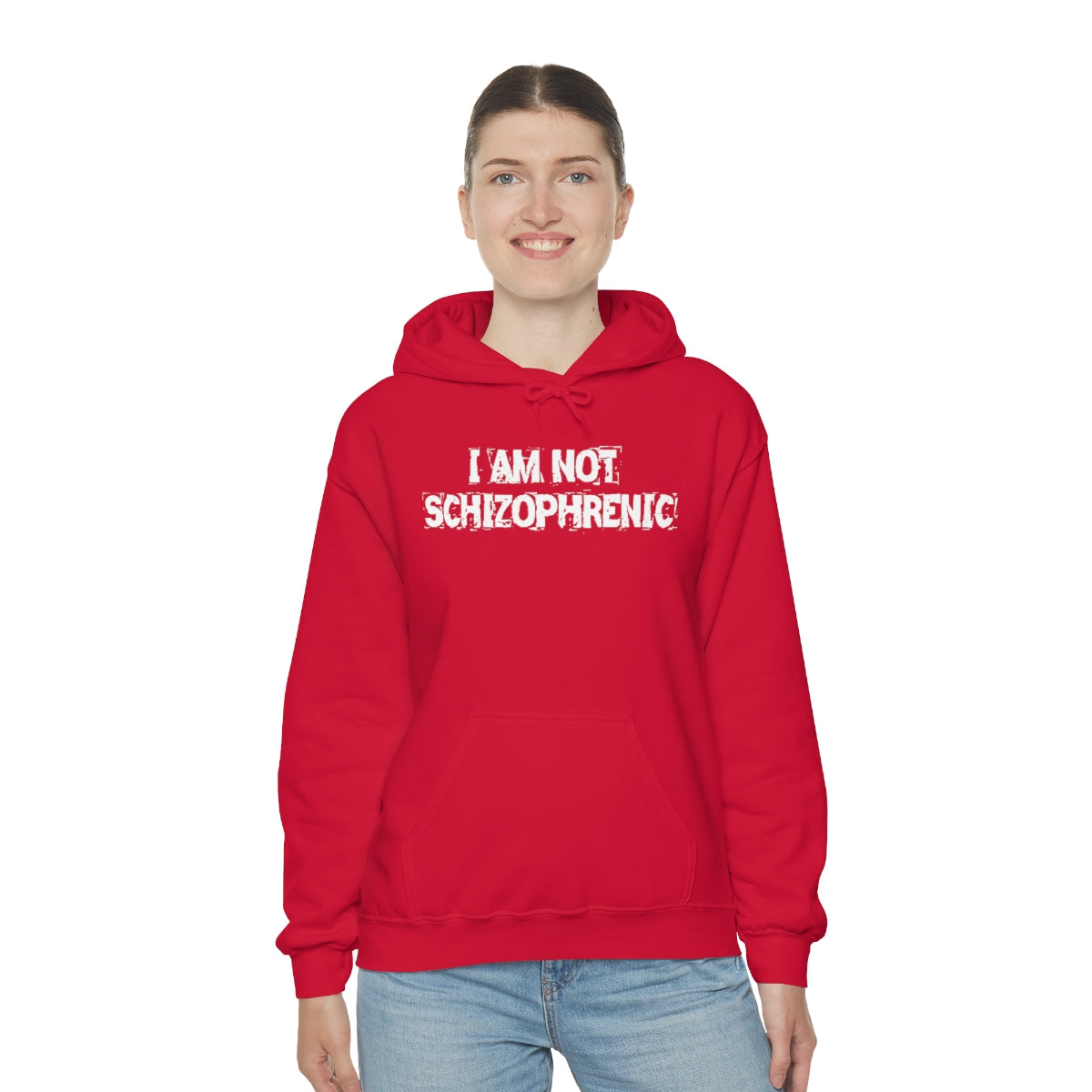 I AM NOT SCHIZOPHRENIC HOODIE