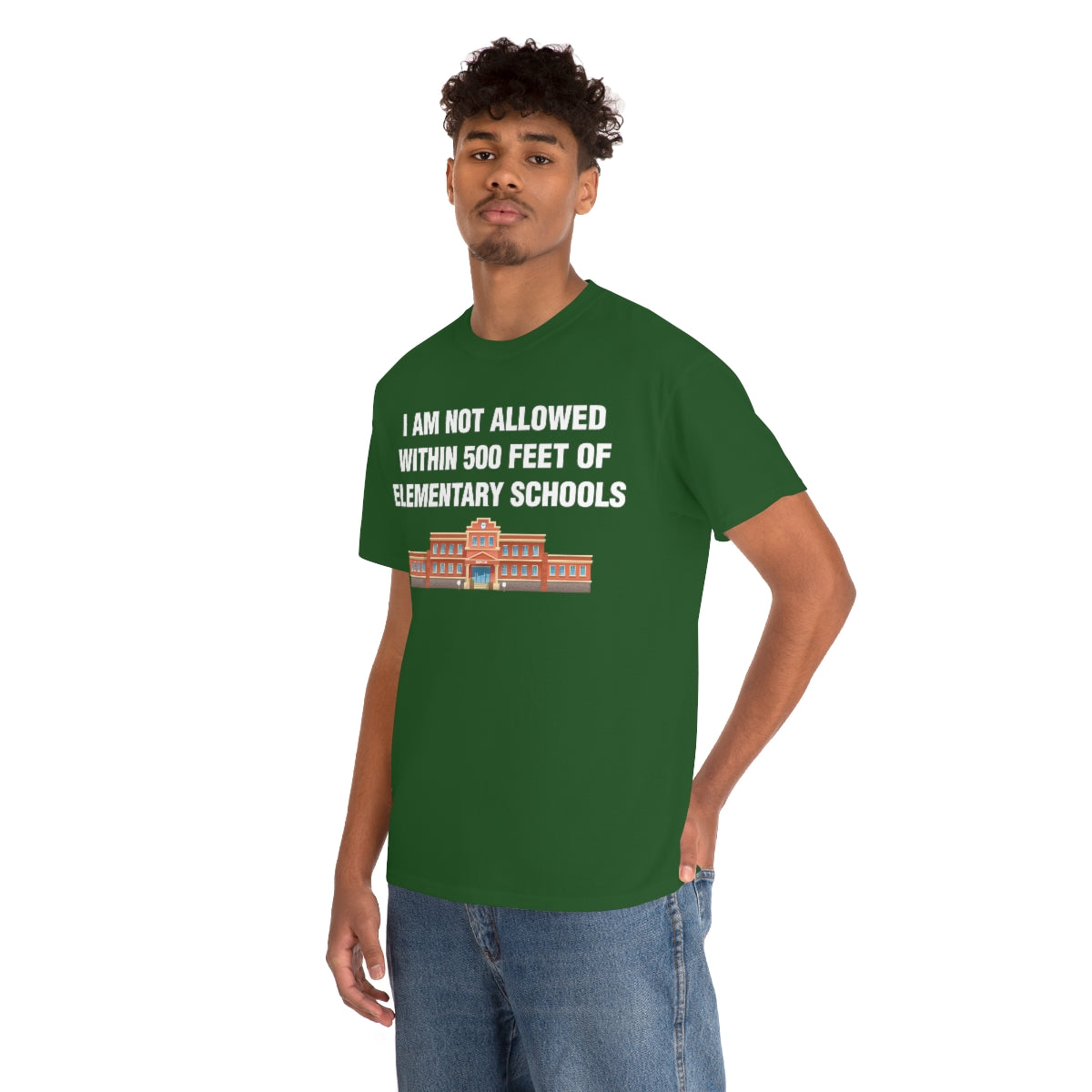 I AM NOT ALLOWED WITHIN 500 FEET OF ELEMENTARY SCHOOLS TEE