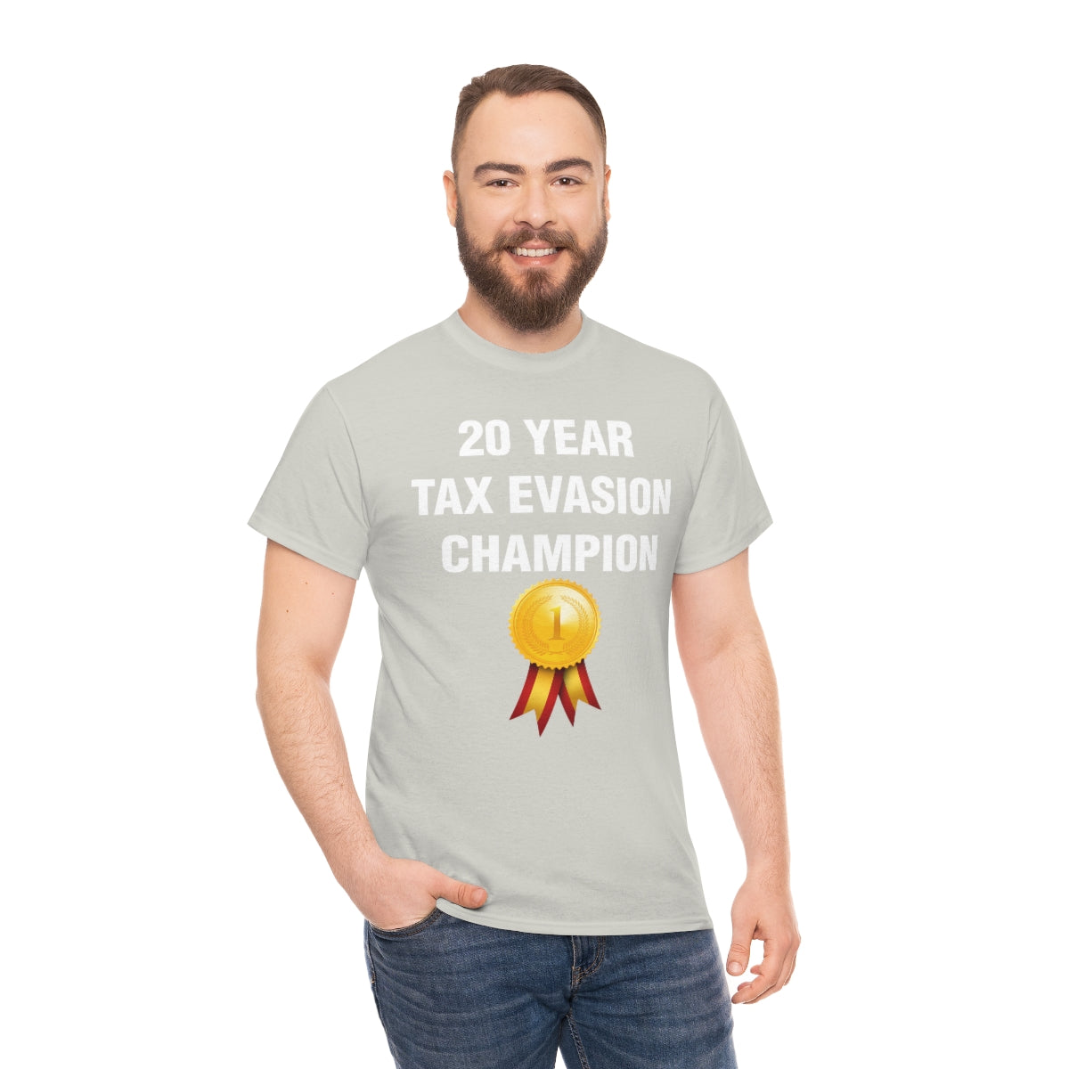 20 YEAR  TAX EVASION  CHAMPION TEE