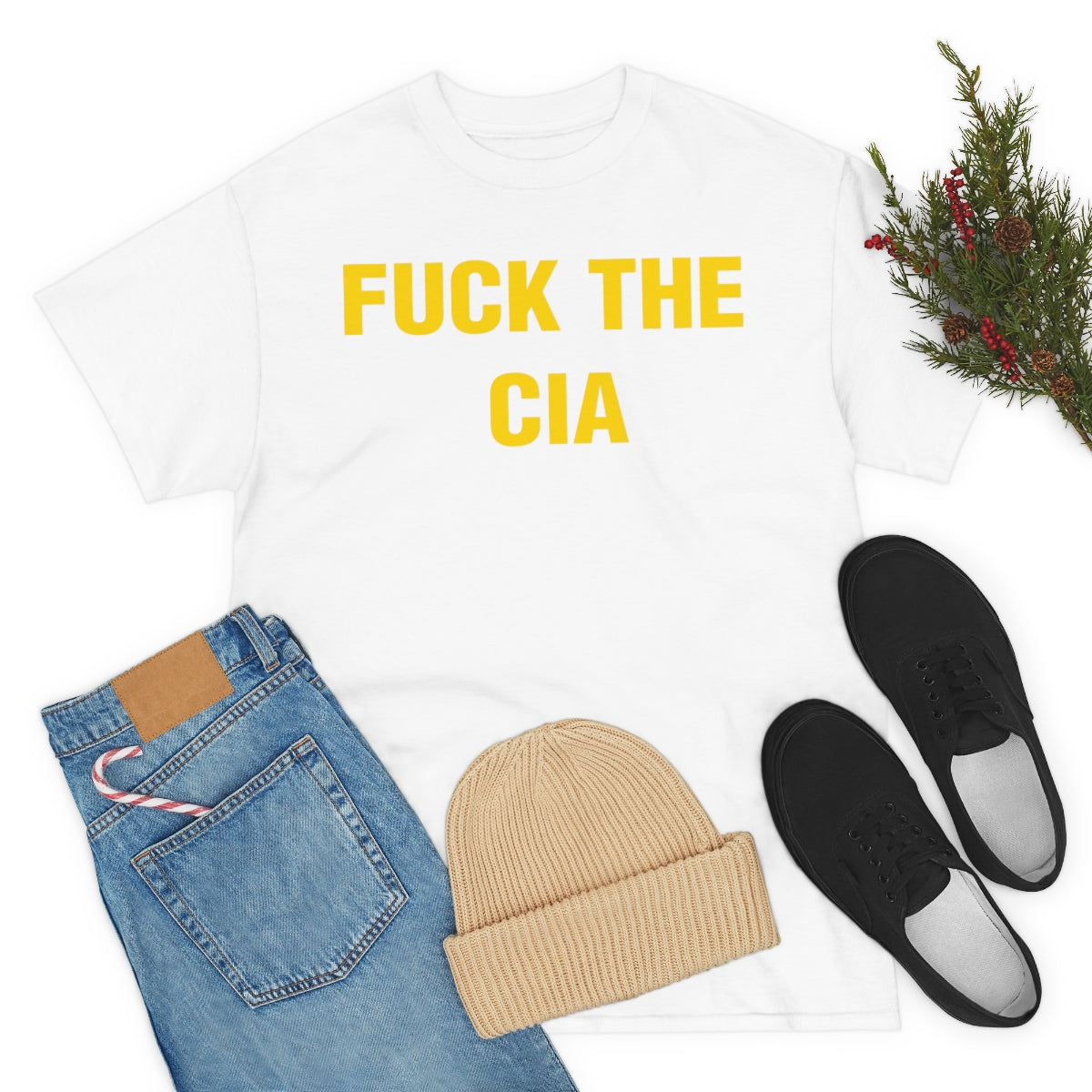 FUCK THE  CIA TEE