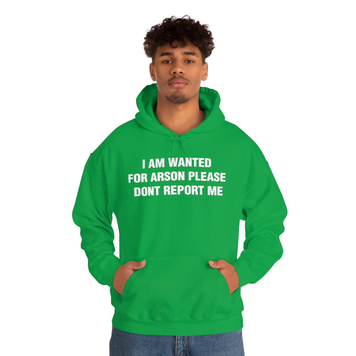 I AM WANTED  FOR ARSON PLEASE  DONT REPORT ME HOODIE