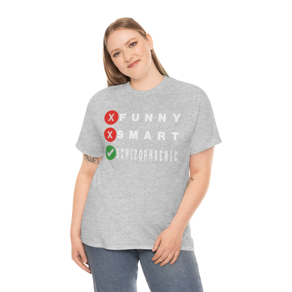 FUNNY SMART SCHIZOPHRENIC TEE