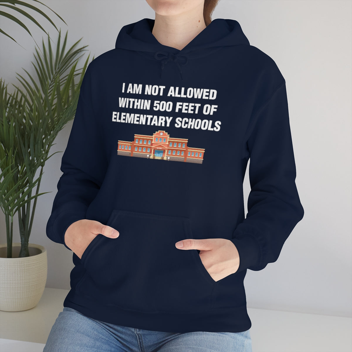 I AM NOT ALLOWED WITHIN 500 FEET OF ELEMENTARY SCHOOLS HOODIE