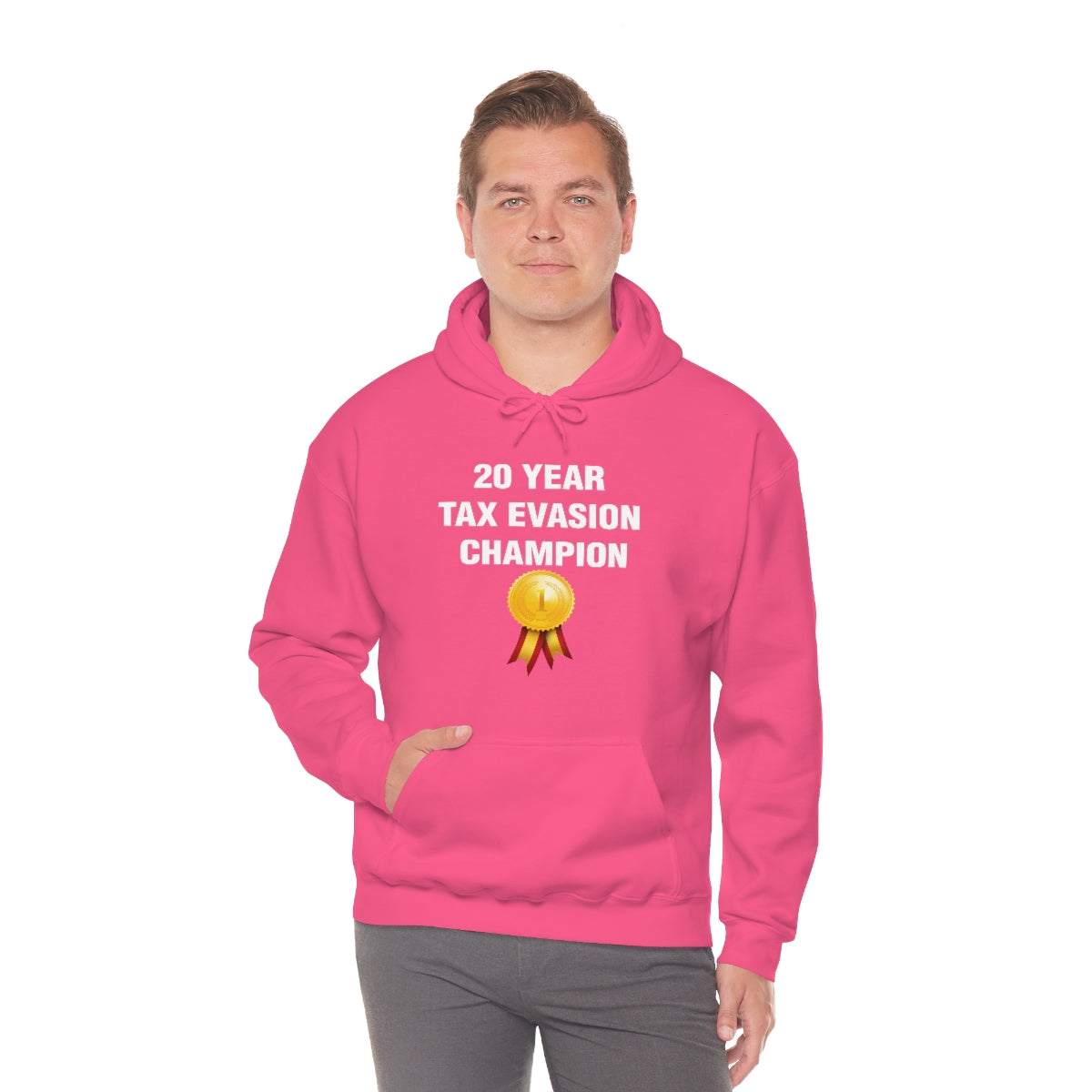 20 YEAR  TAX EVASION  CHAMPION HOODIE