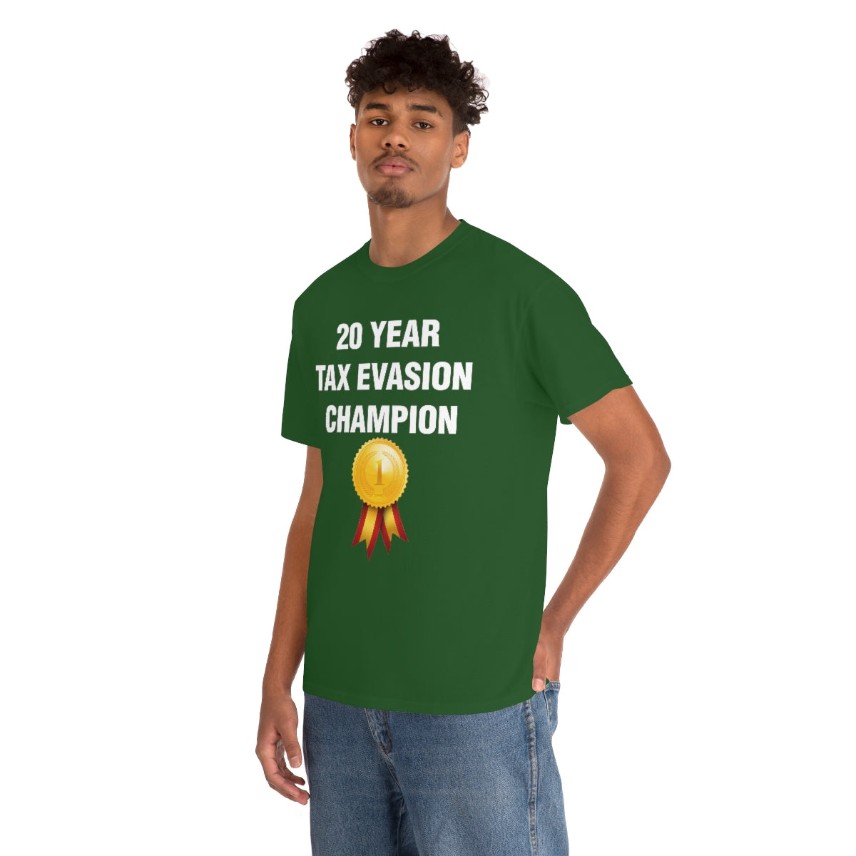 20 YEAR  TAX EVASION  CHAMPION TEE