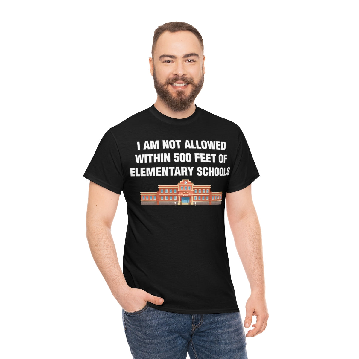 I AM NOT ALLOWED WITHIN 500 FEET OF ELEMENTARY SCHOOLS TEE