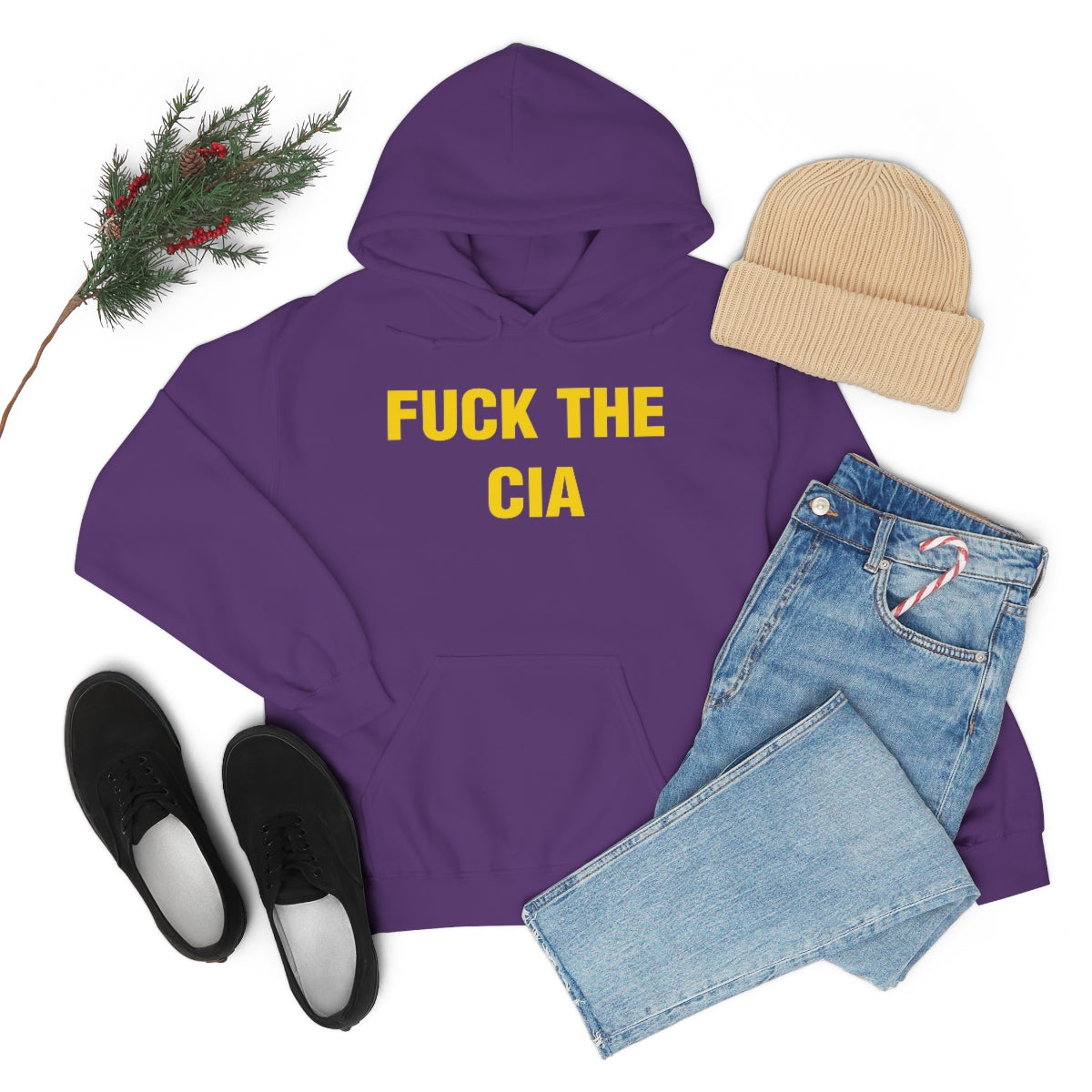 FUCK THE  CIA HOODIE