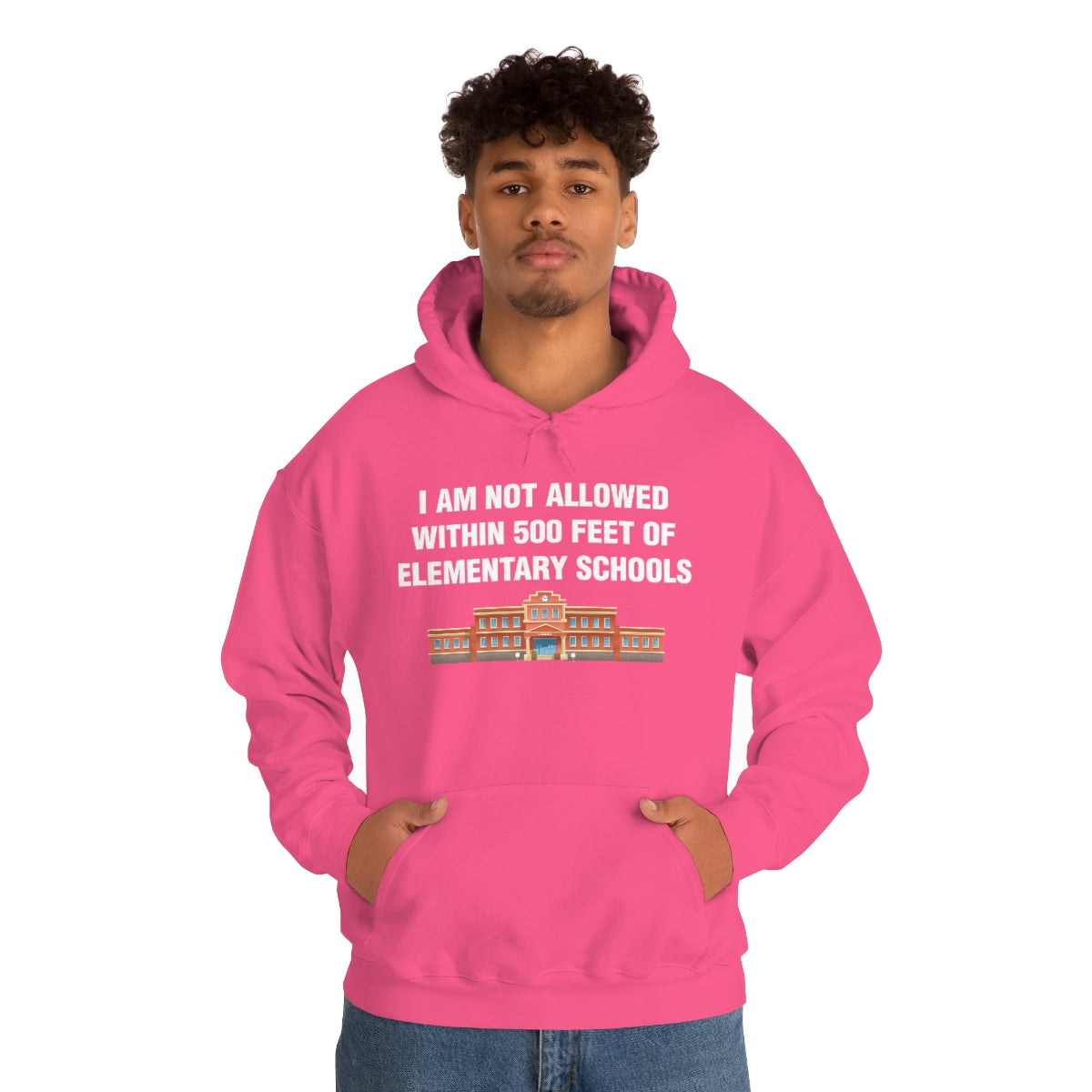 I AM NOT ALLOWED WITHIN 500 FEET OF ELEMENTARY SCHOOLS HOODIE