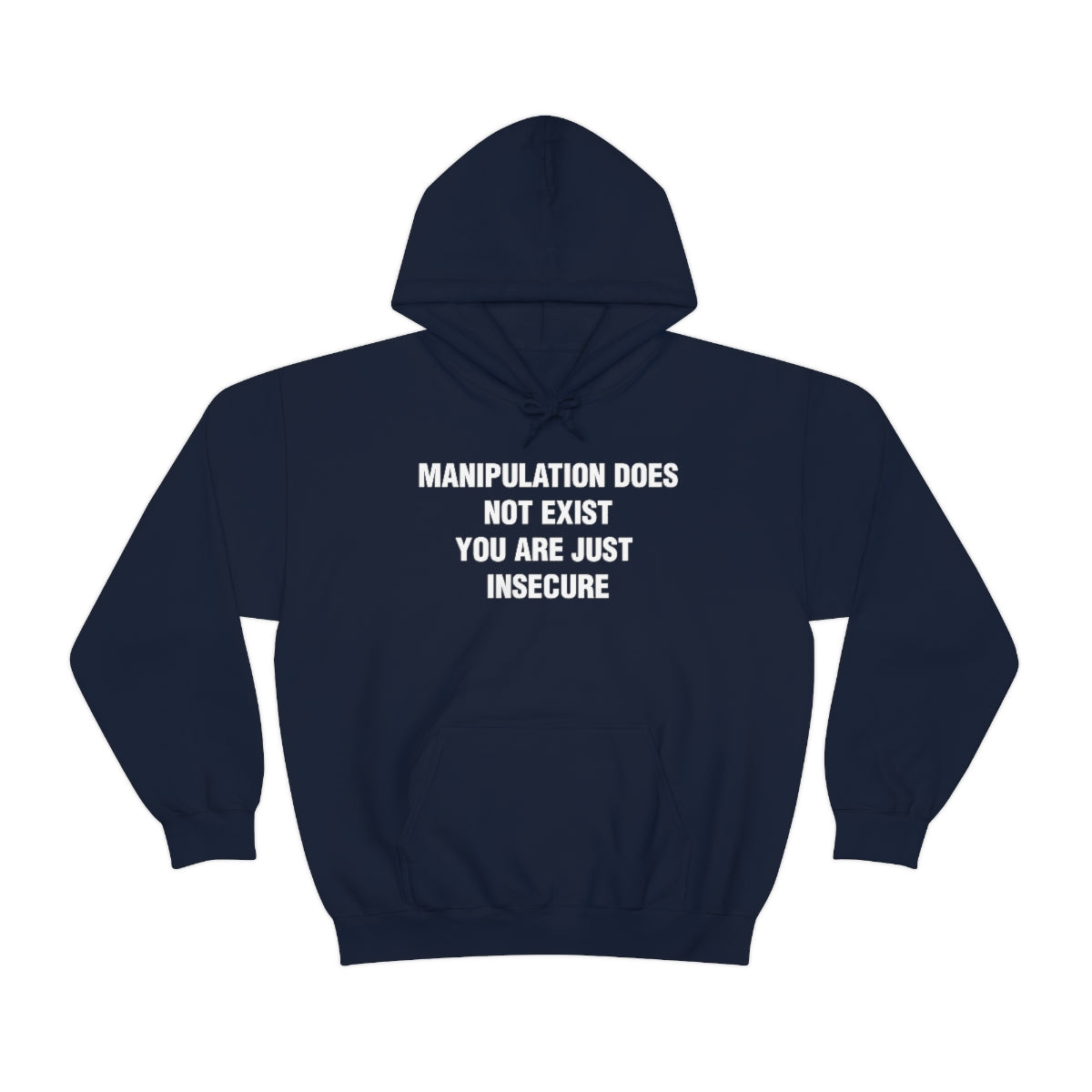 MANIPULATION DOES NOT EXIST YOUR JUST INSECURE HOODIE