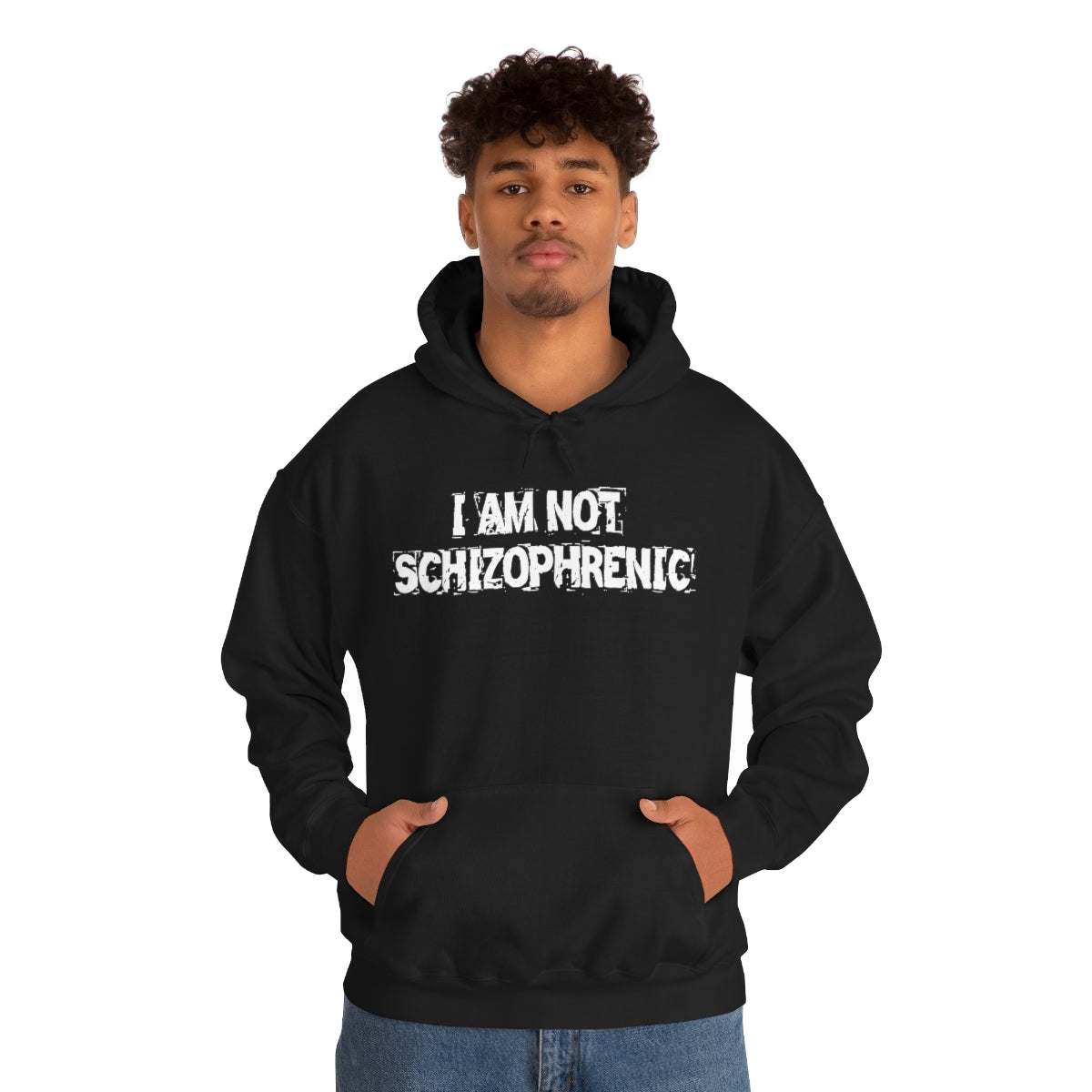 I AM NOT SCHIZOPHRENIC HOODIE