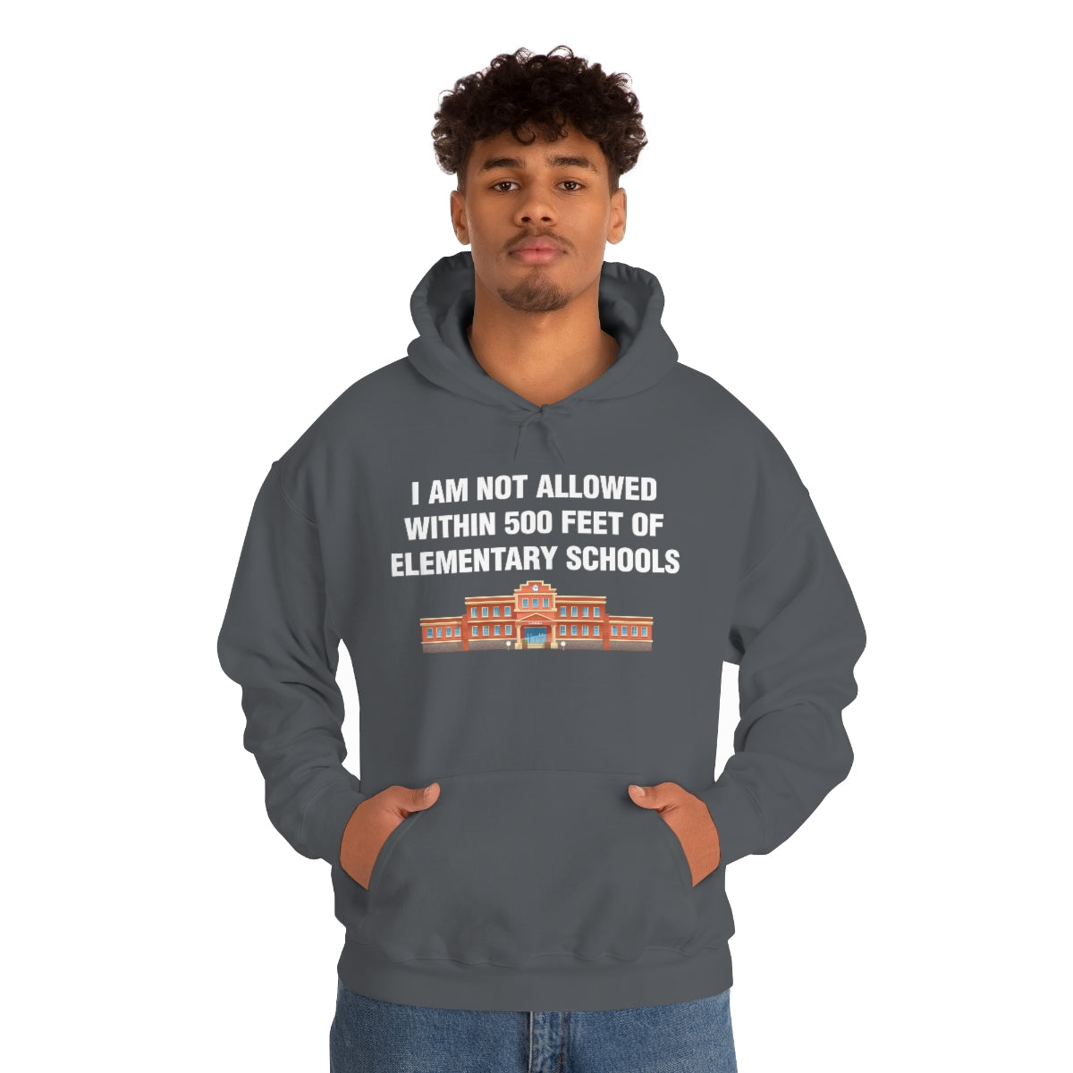 I AM NOT ALLOWED WITHIN 500 FEET OF ELEMENTARY SCHOOLS HOODIE