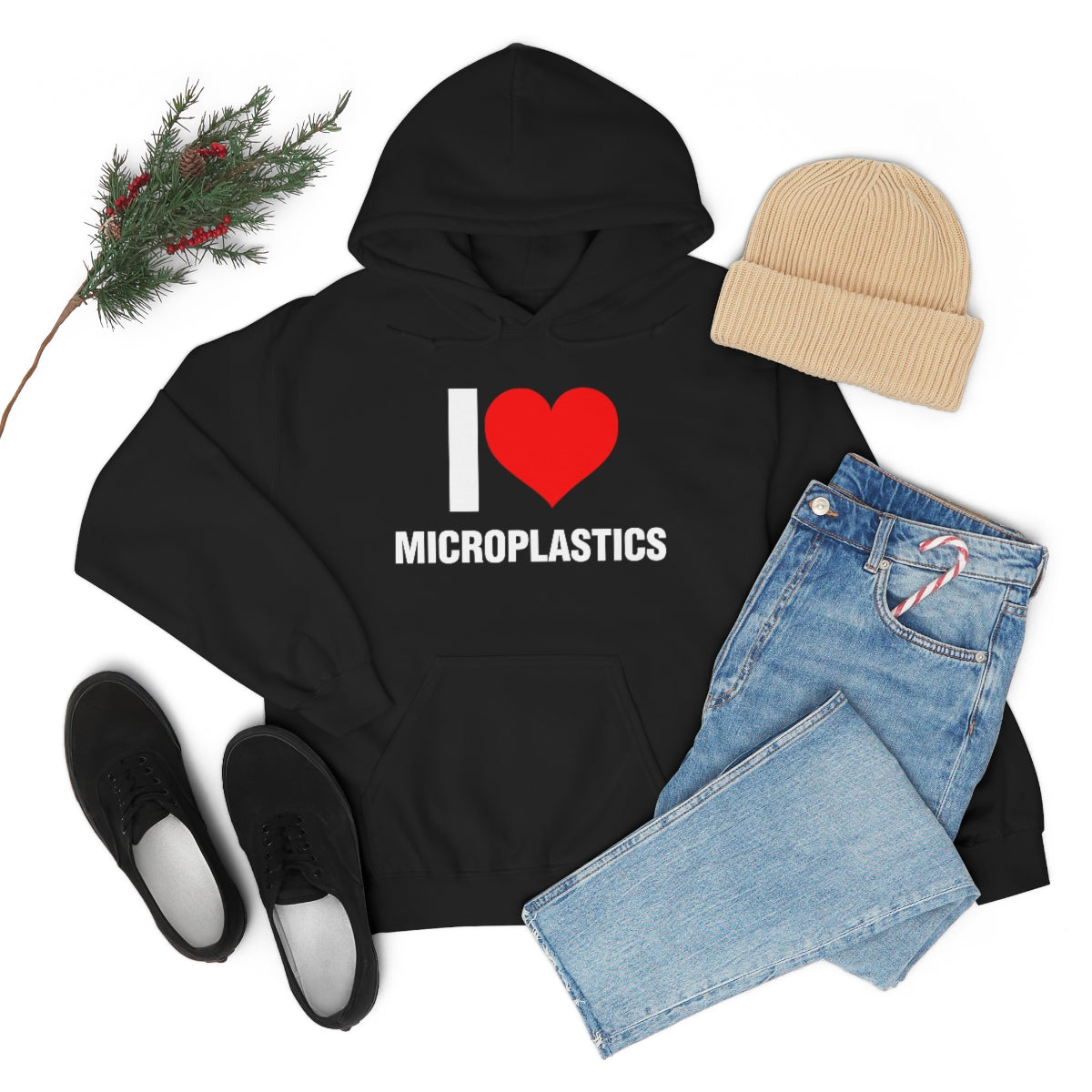 I LOVE MICROPLASTICS HOODIE