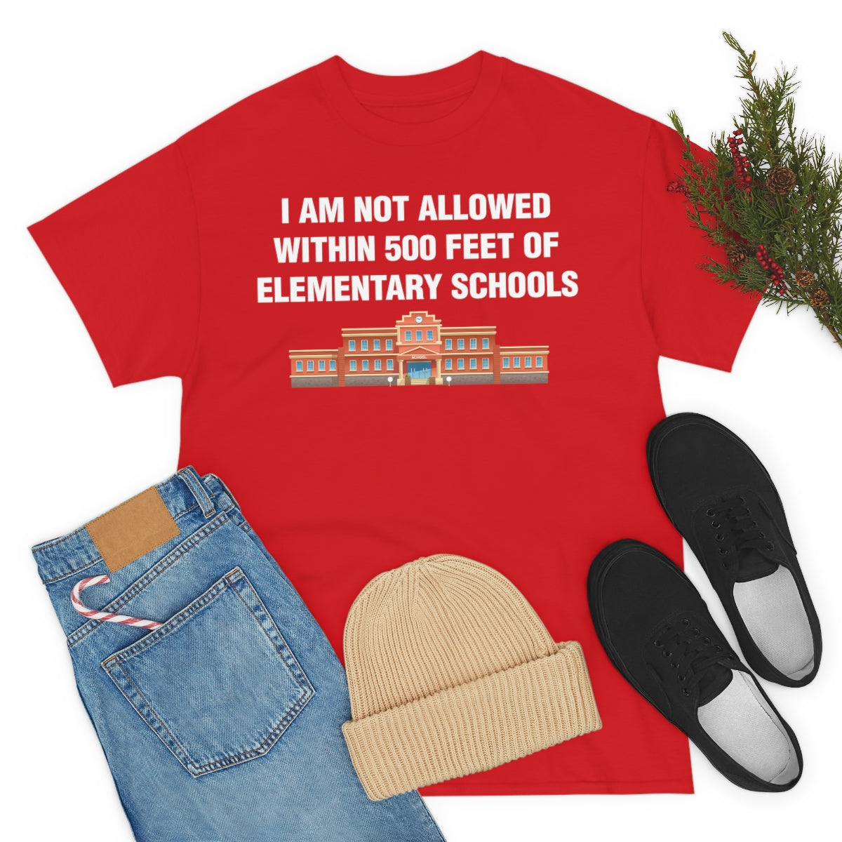 I AM NOT ALLOWED WITHIN 500 FEET OF ELEMENTARY SCHOOLS TEE