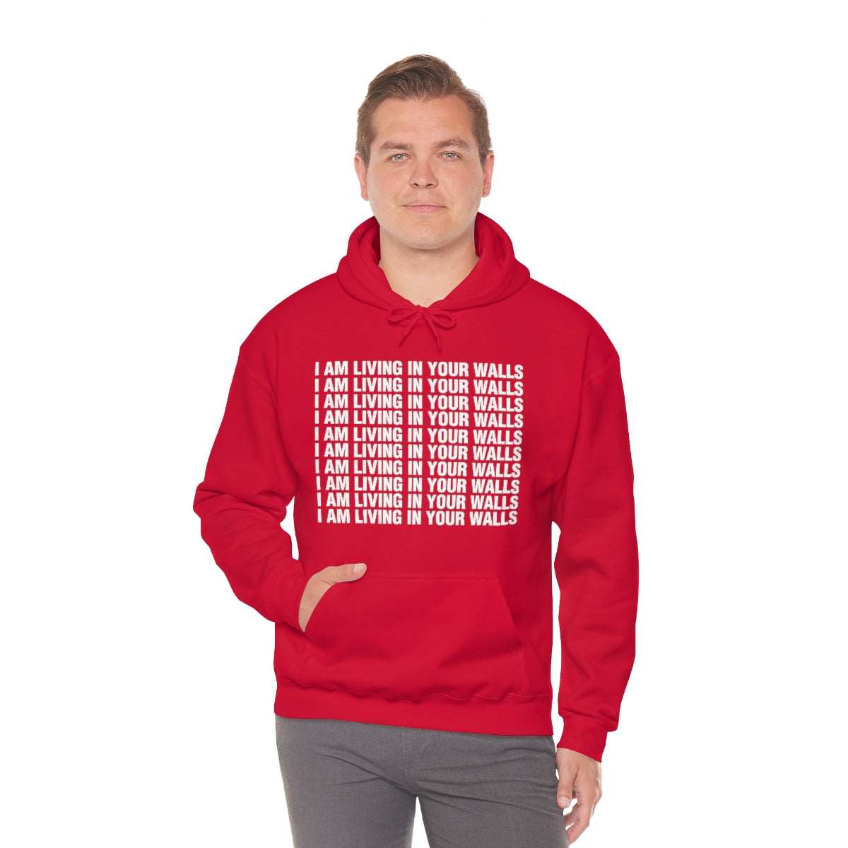 I AM LIVING IN YOUR WALLS HOODIE