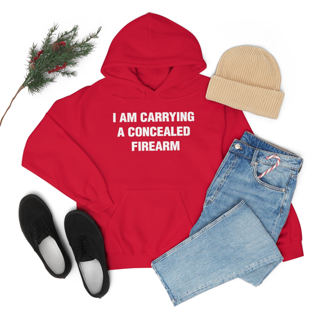 I AM CARRYING A CONCEALED FIREARM HOODIE