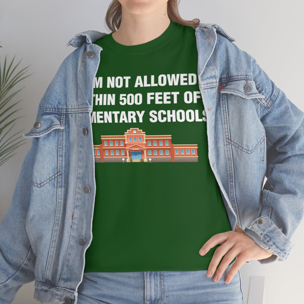 I AM NOT ALLOWED WITHIN 500 FEET OF ELEMENTARY SCHOOLS TEE