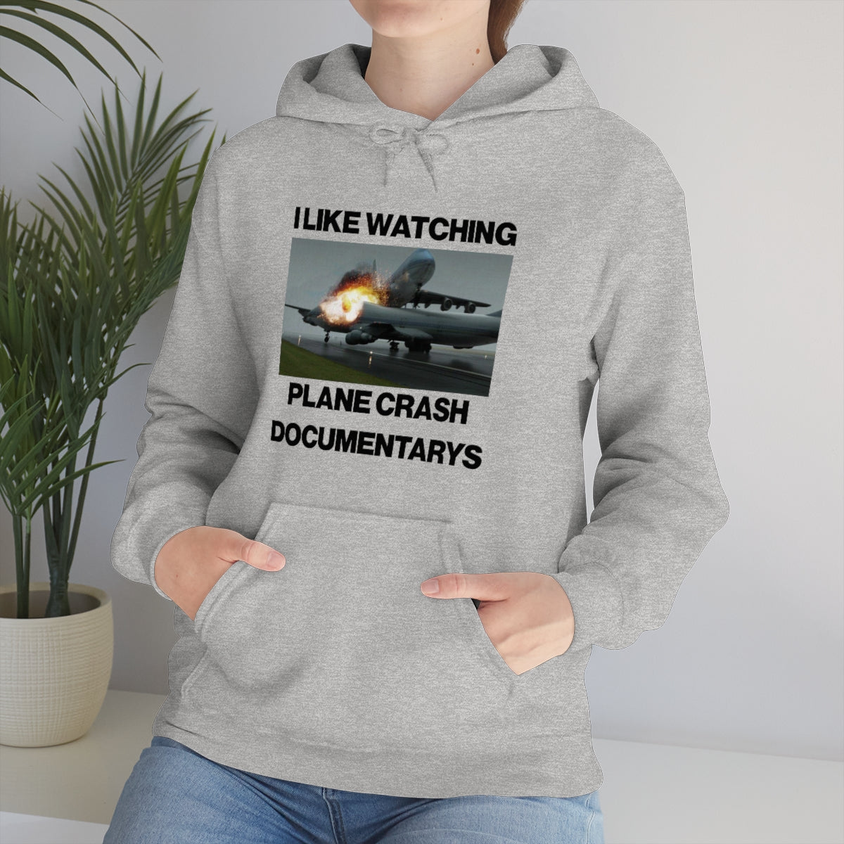 I LIKE WATCHING PLANE CRASH DOCUMENTARYS HOODIE