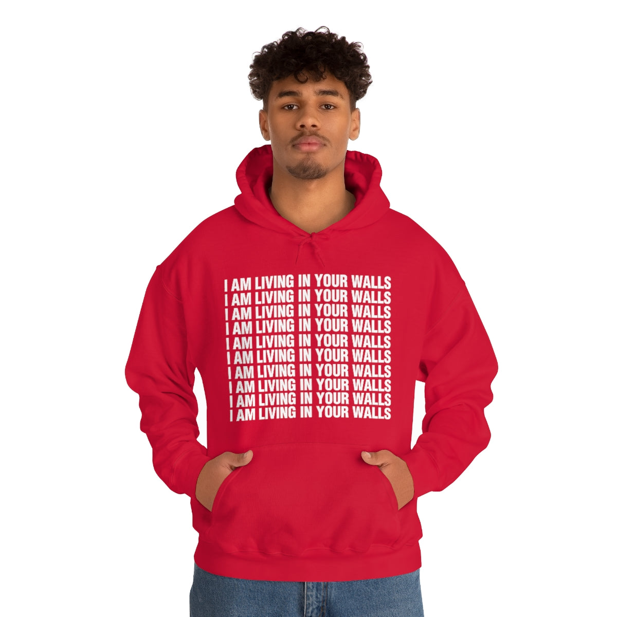 I AM LIVING IN YOUR WALLS HOODIE