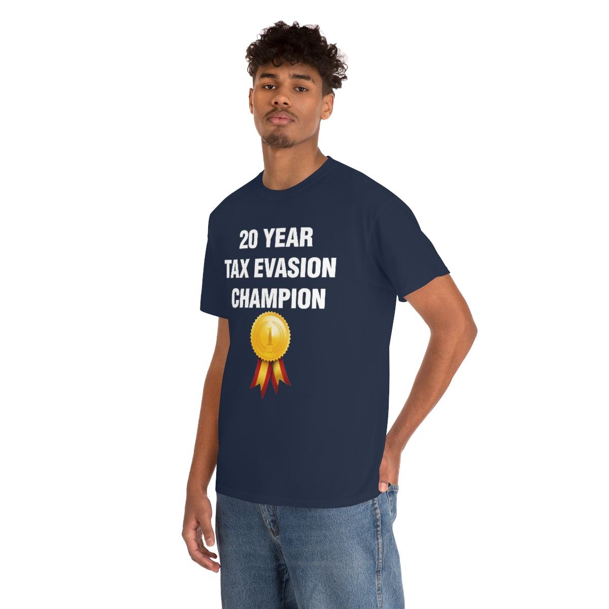 20 YEAR  TAX EVASION  CHAMPION TEE