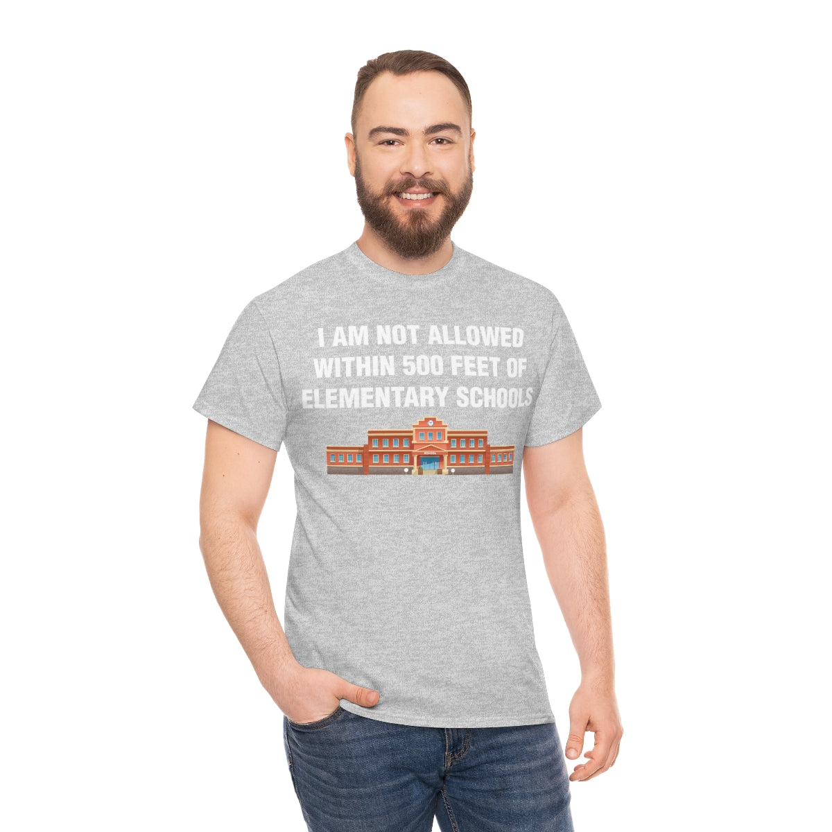 I AM NOT ALLOWED WITHIN 500 FEET OF ELEMENTARY SCHOOLS TEE