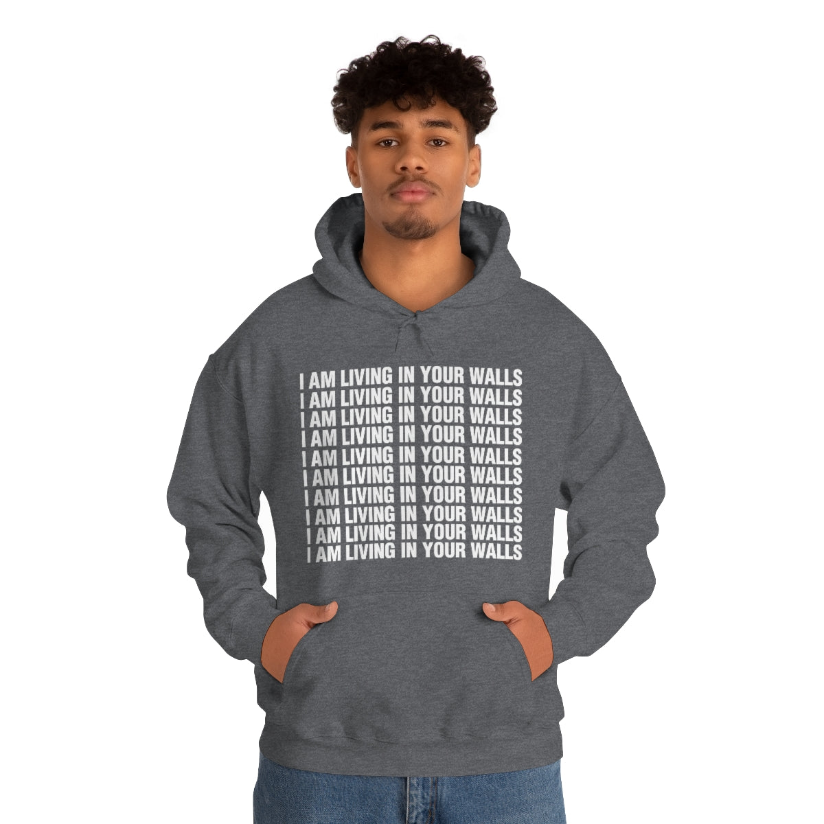 I AM LIVING IN YOUR WALLS HOODIE