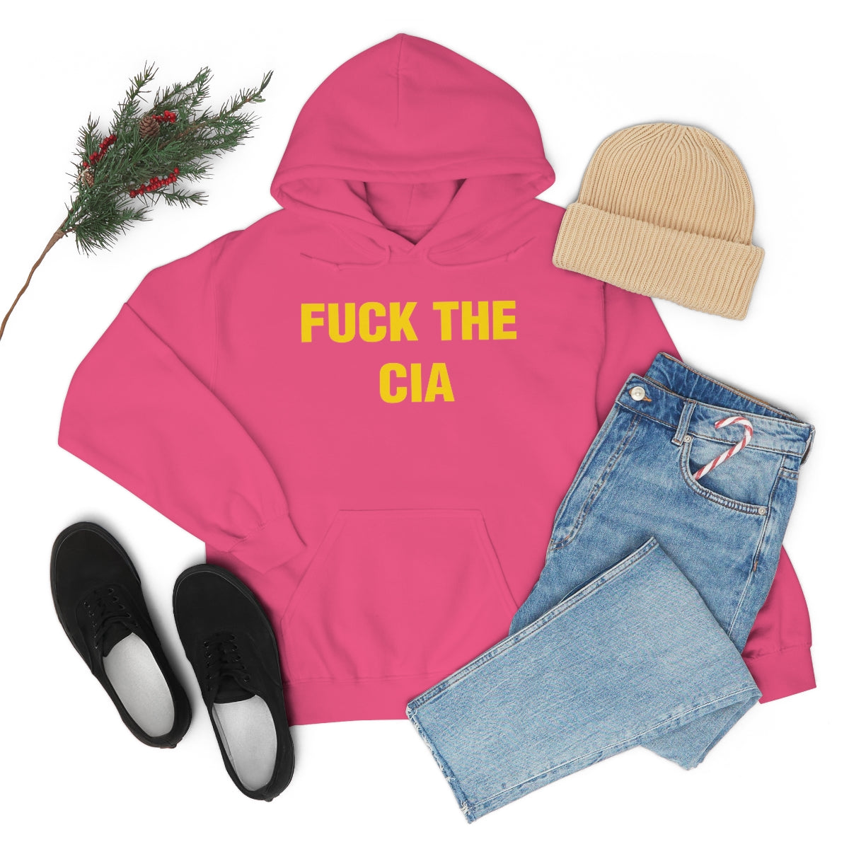 FUCK THE  CIA HOODIE